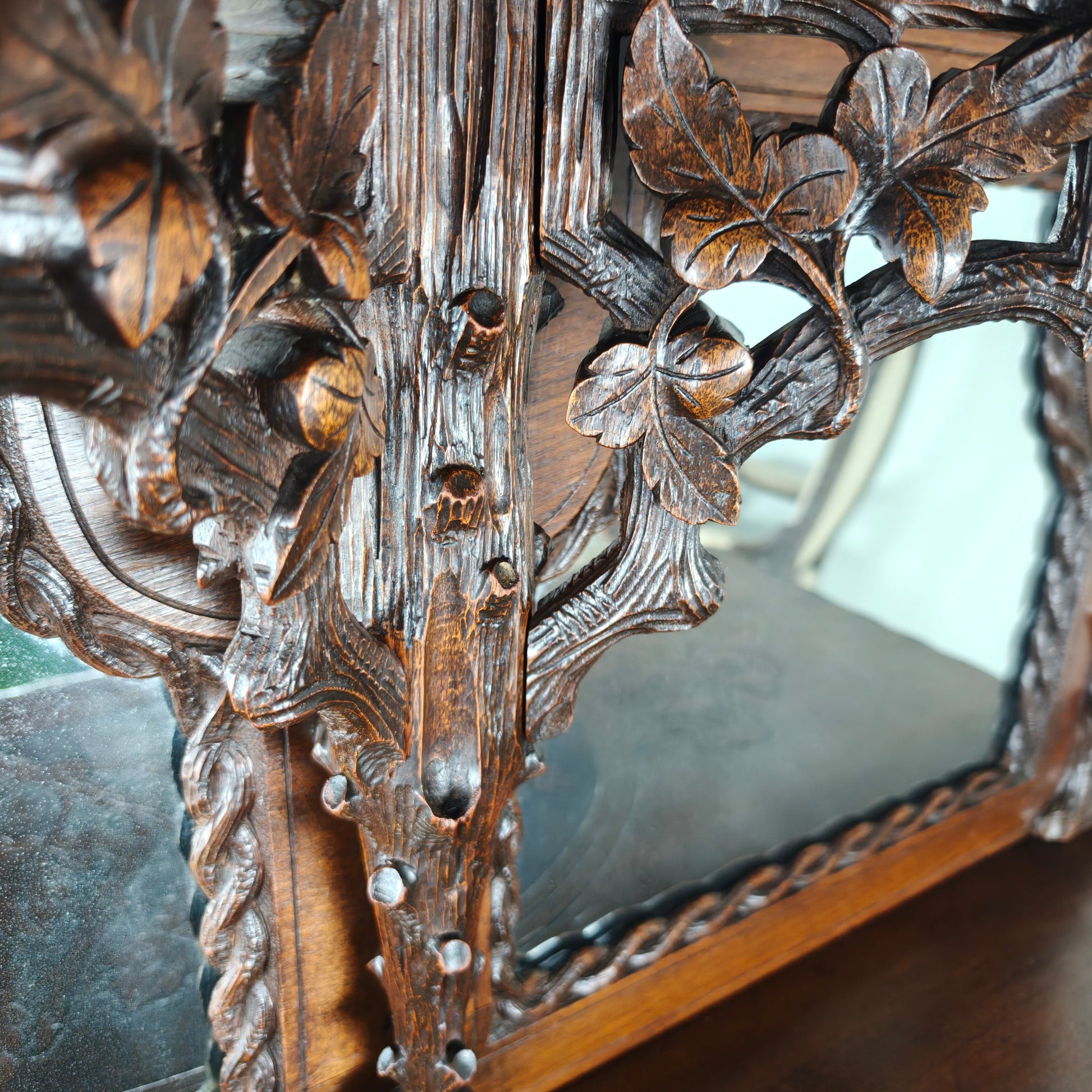 Horrix Buffet Cabinet with Mirror – Black Forest Style, By Horrix Horrix Buffet Cabinet with Mirror – Black Forest Style, By Horrix