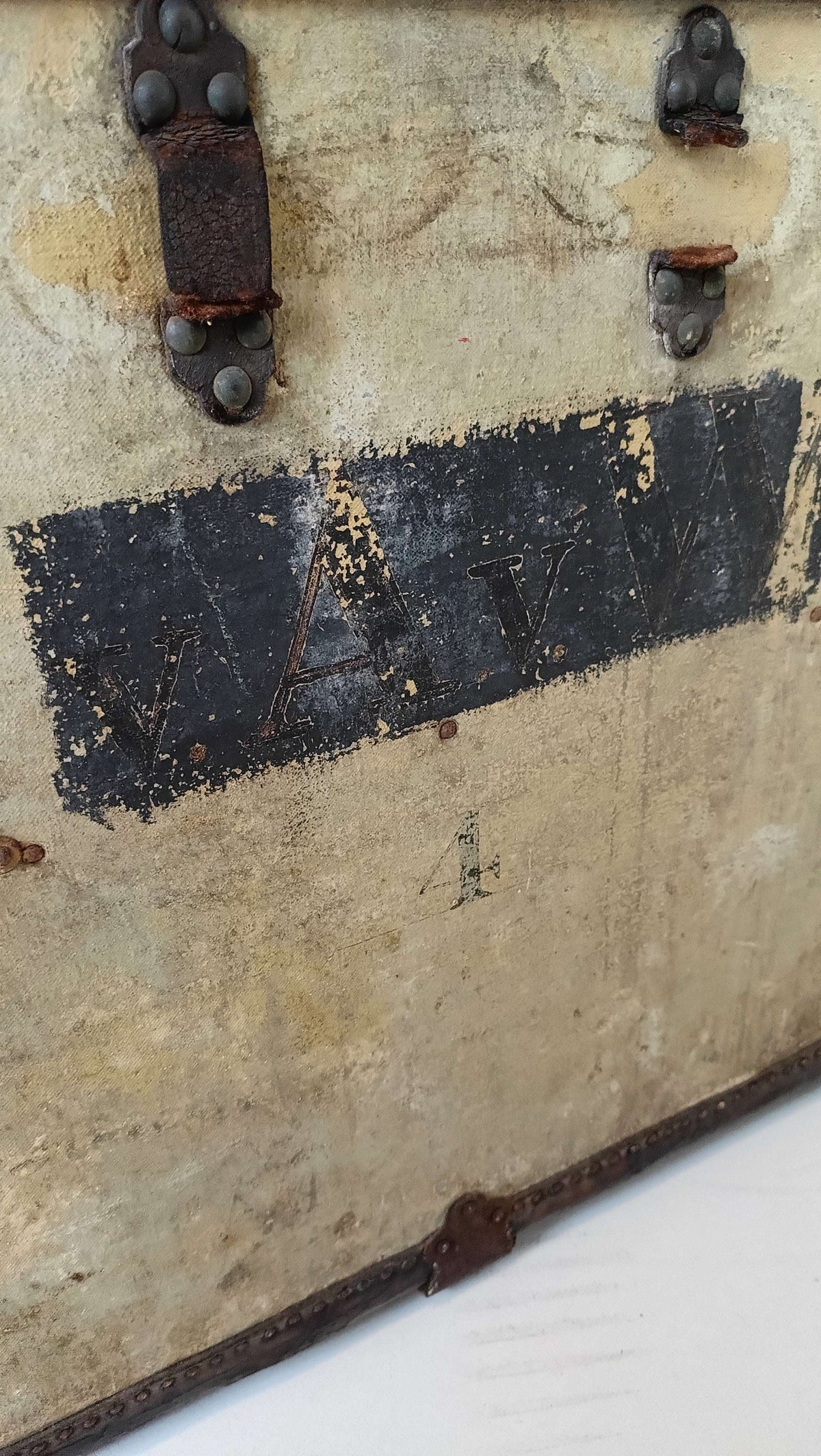 Initialed Crouch and Fitzgerald Trunk Initialed Crouch and Fitzgerald Trunk