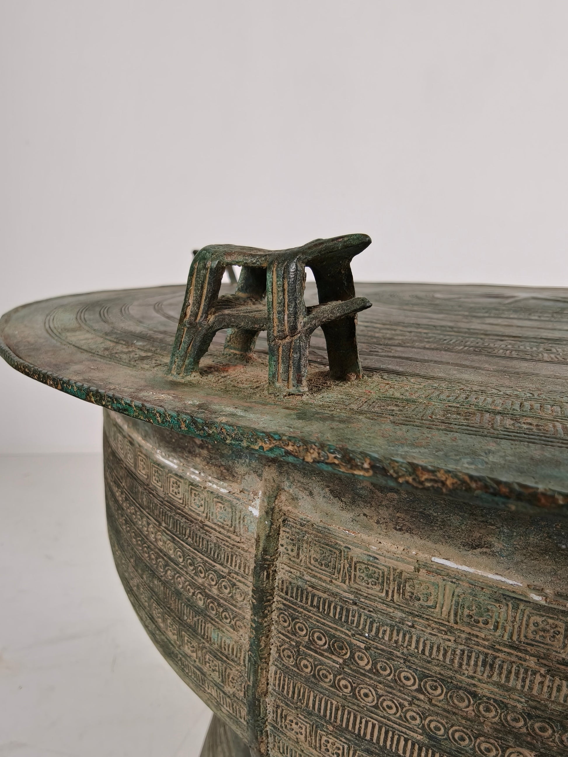 Large Southeast Asian Bronze Rain Drum (Sold Individually) Large Southeast Asian Bronze Rain Drum (Sold Individually)