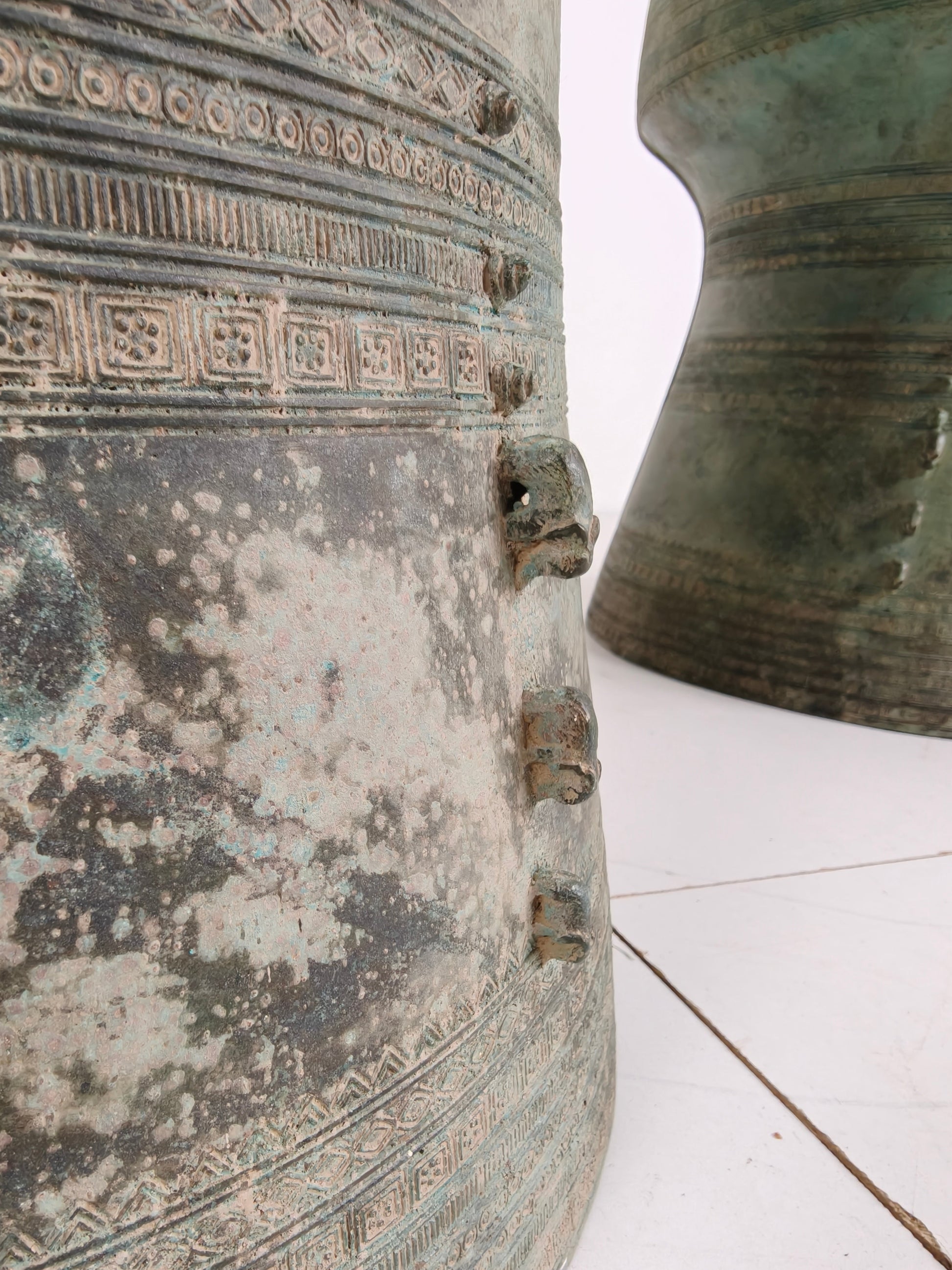 Large Southeast Asian Bronze Rain Drum (Sold Individually) Large Southeast Asian Bronze Rain Drum (Sold Individually)