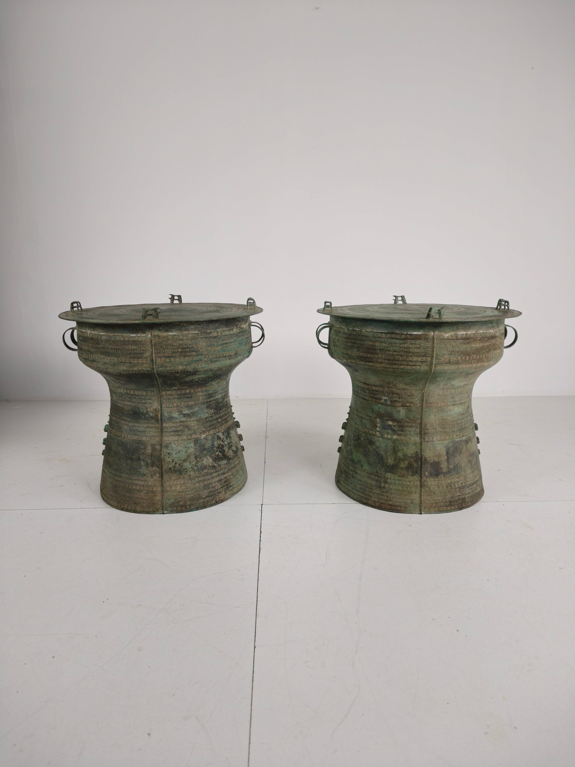 Large Southeast Asian Bronze Rain Drum (Sold Individually) Large Southeast Asian Bronze Rain Drum (Sold Individually)