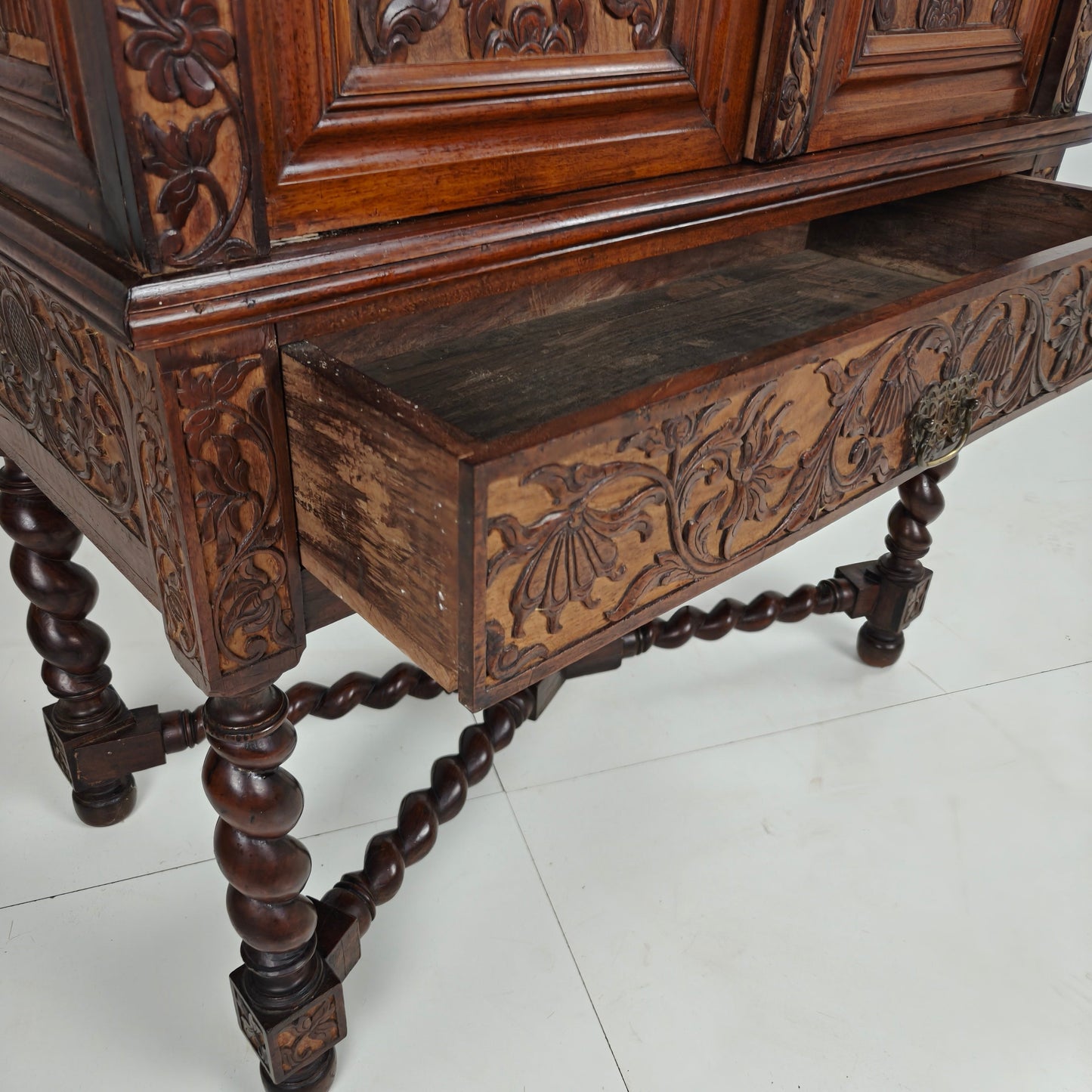 Late 19th Century Carved Colonial Cabinet – Dutch East Indies Late 19th Century Carved Colonial Cabinet – Dutch East Indies