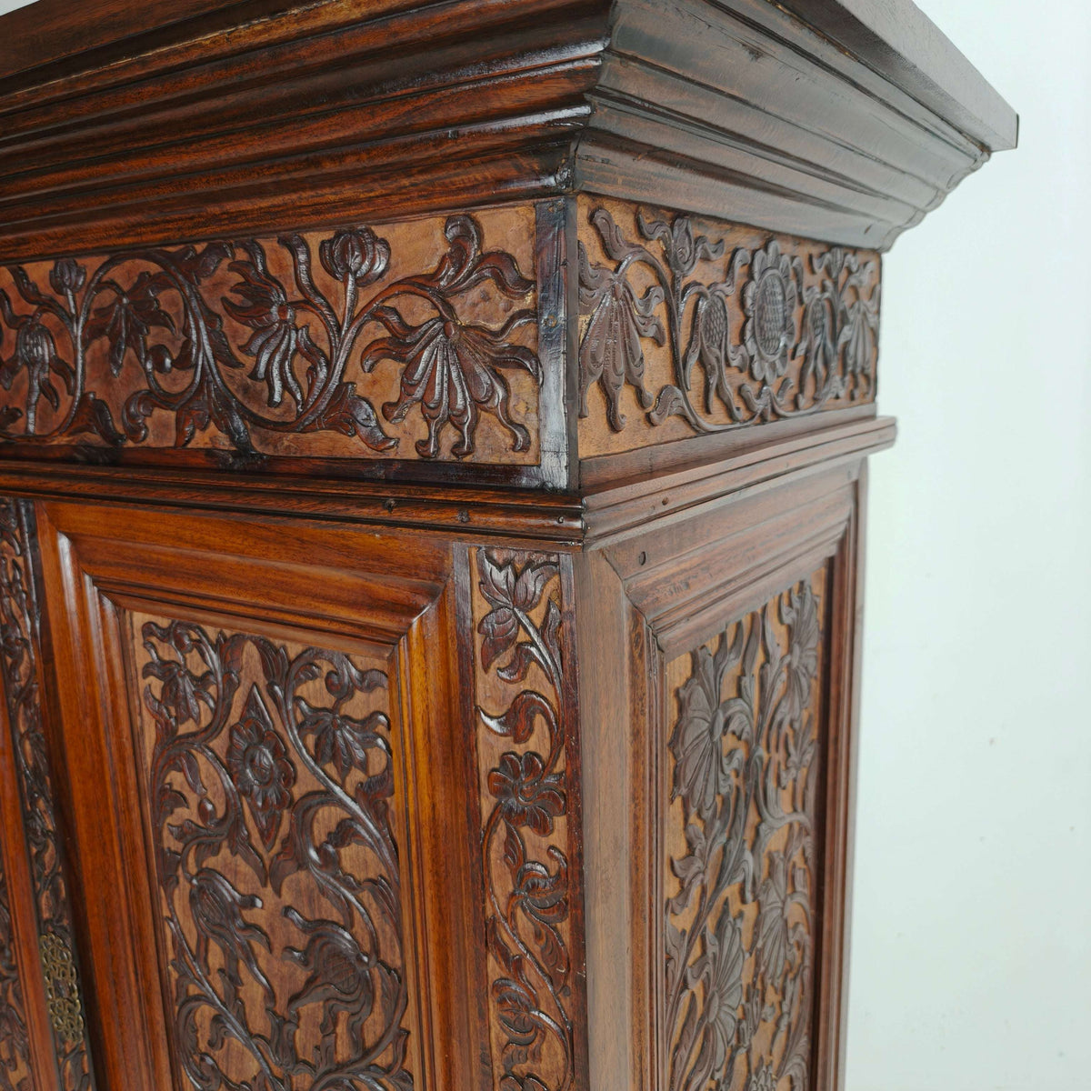 Late 19th Century Carved Colonial Cabinet – Dutch East Indies Late 19th Century Carved Colonial Cabinet – Dutch East Indies