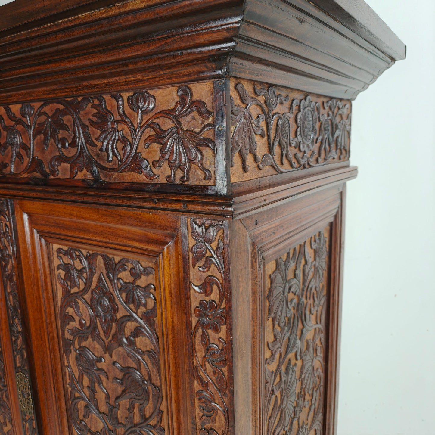Late 19th Century Carved Colonial Cabinet – Dutch East Indies Late 19th Century Carved Colonial Cabinet – Dutch East Indies