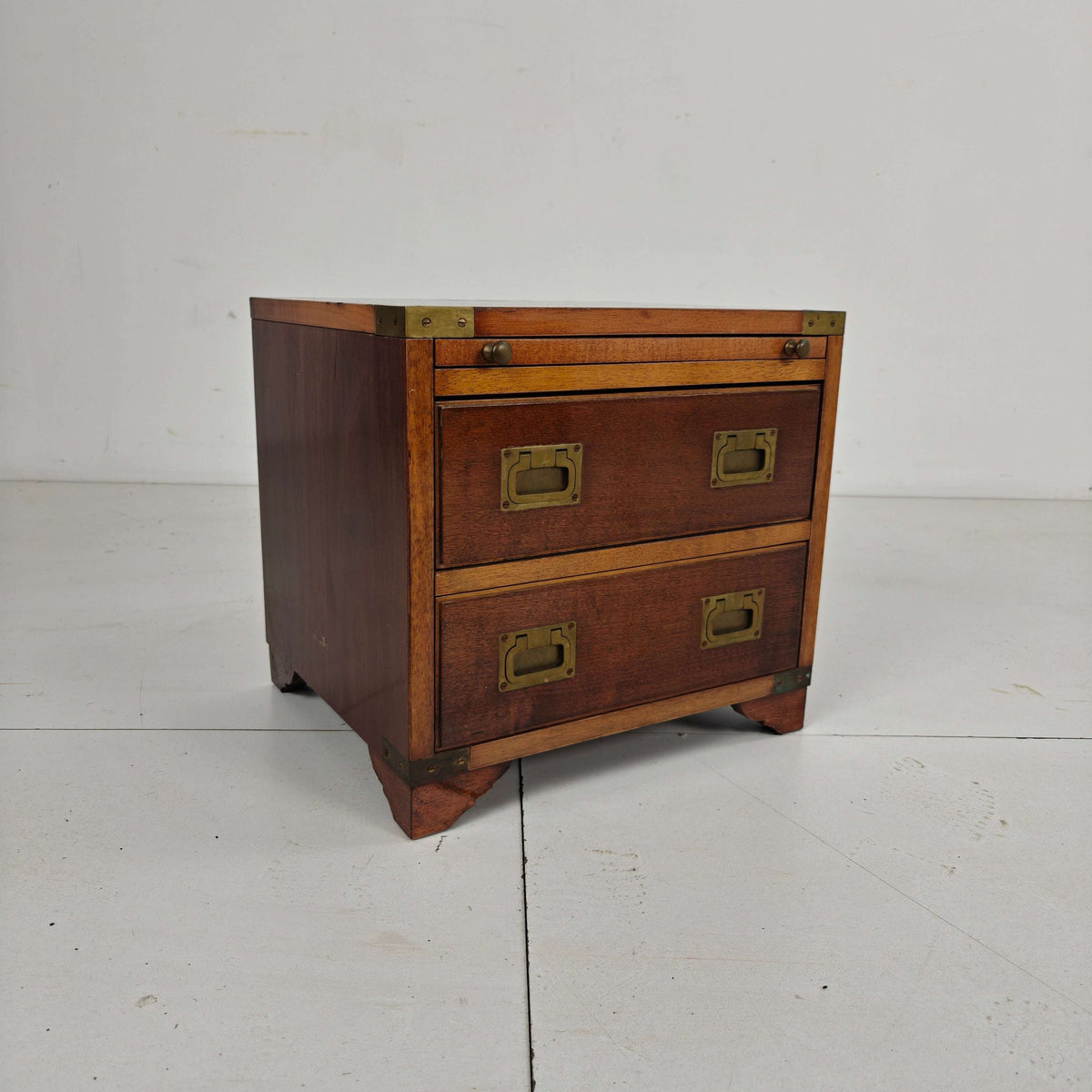 Late 20th Century Campaign Desk Letter Cabinet Late 20th Century Campaign Desk Letter Cabinet
