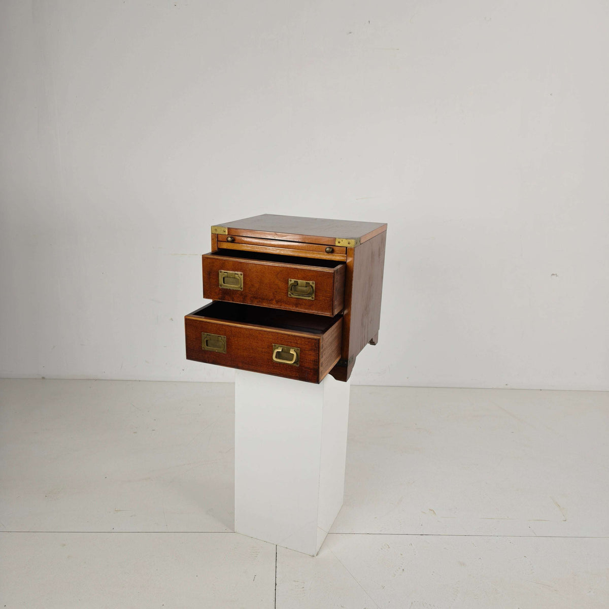 Late 20th Century Campaign Desk Letter Cabinet Late 20th Century Campaign Desk Letter Cabinet