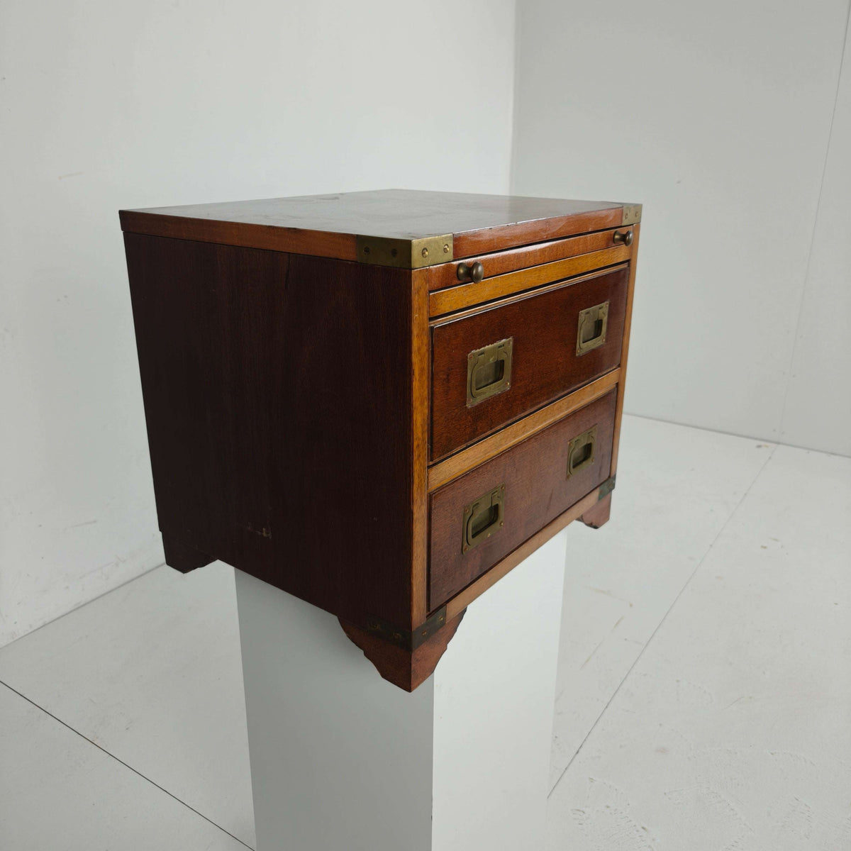 Late 20th Century Campaign Desk Letter Cabinet Late 20th Century Campaign Desk Letter Cabinet
