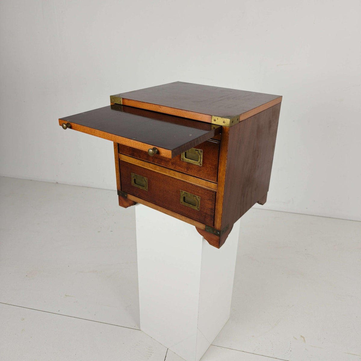 Late 20th Century Campaign Desk Letter Cabinet Late 20th Century Campaign Desk Letter Cabinet