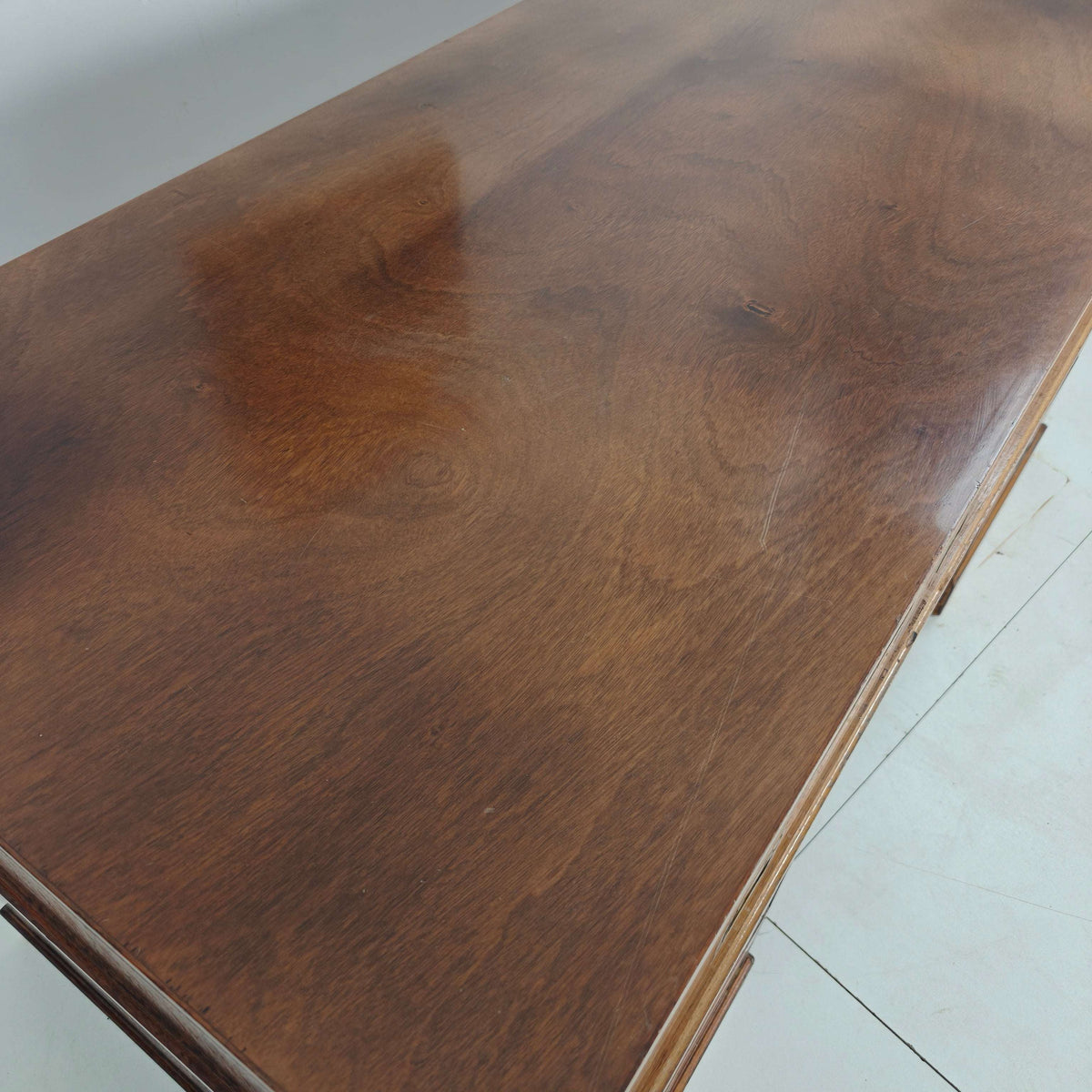 Late 20th Century English Campaign Style Desk Late 20th Century English Campaign Style Desk