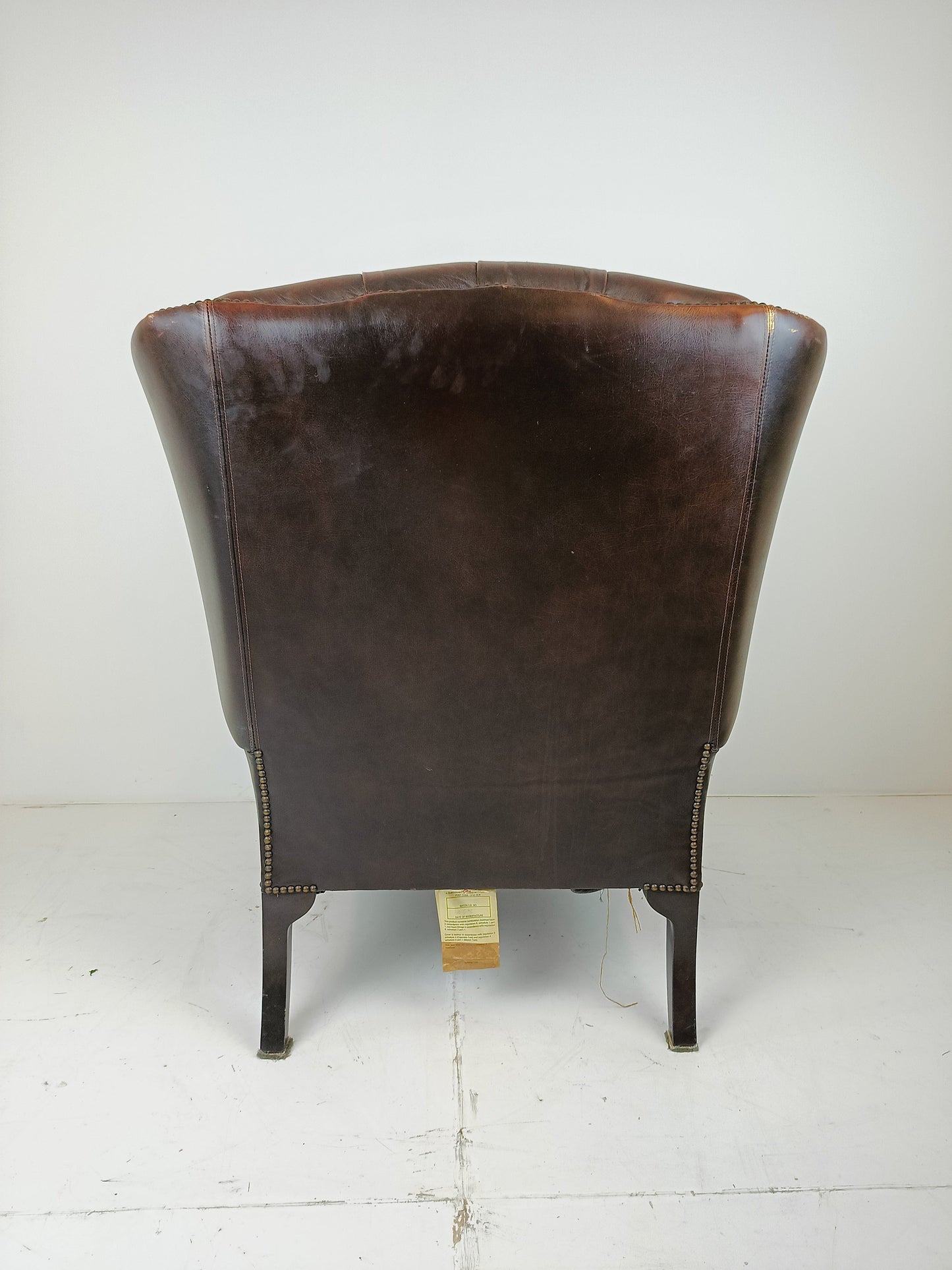 Leather Chesterfield Wingchair Leather Chesterfield Wingchair