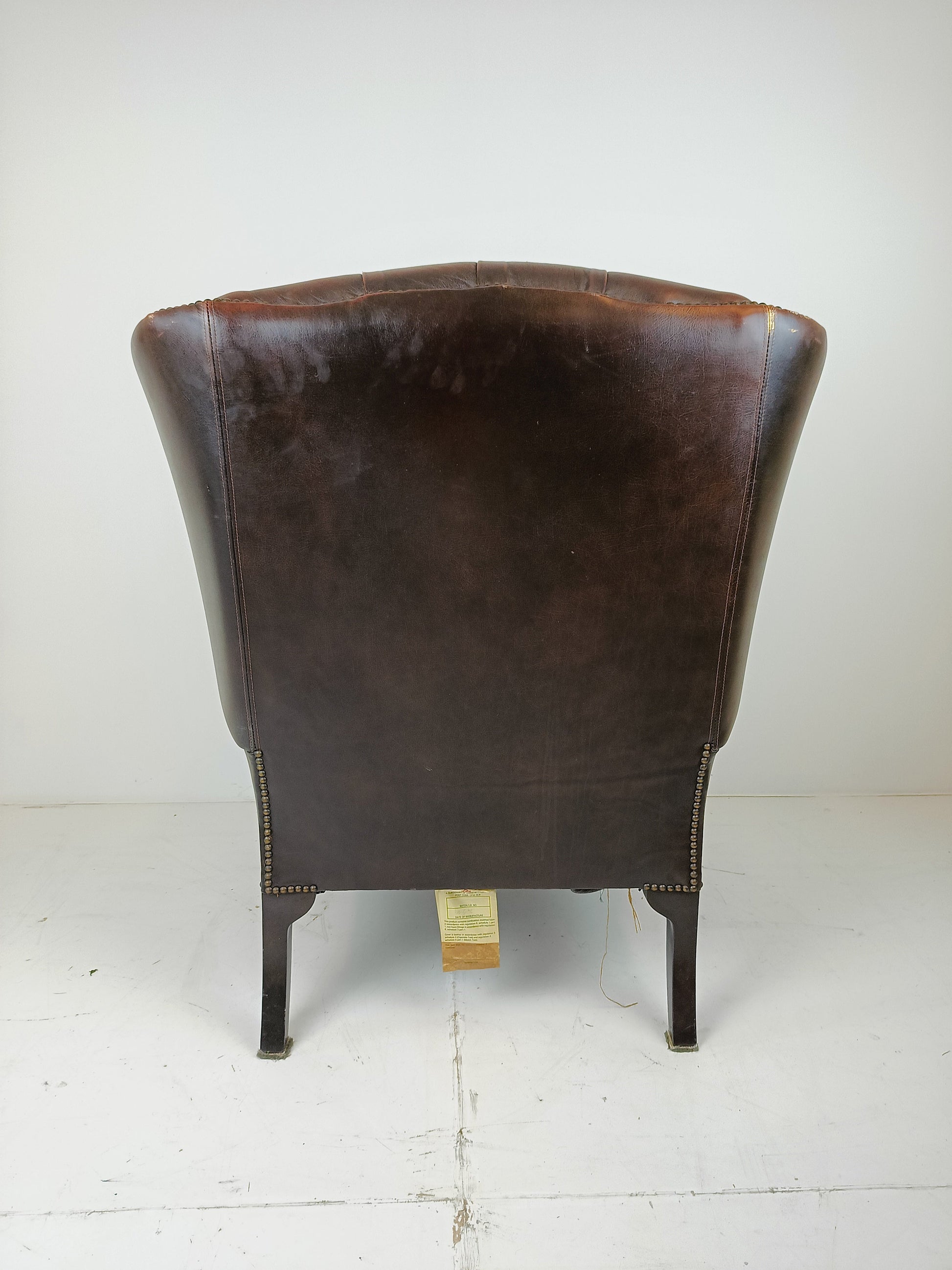 Leather Chesterfield Wingchair Leather Chesterfield Wingchair