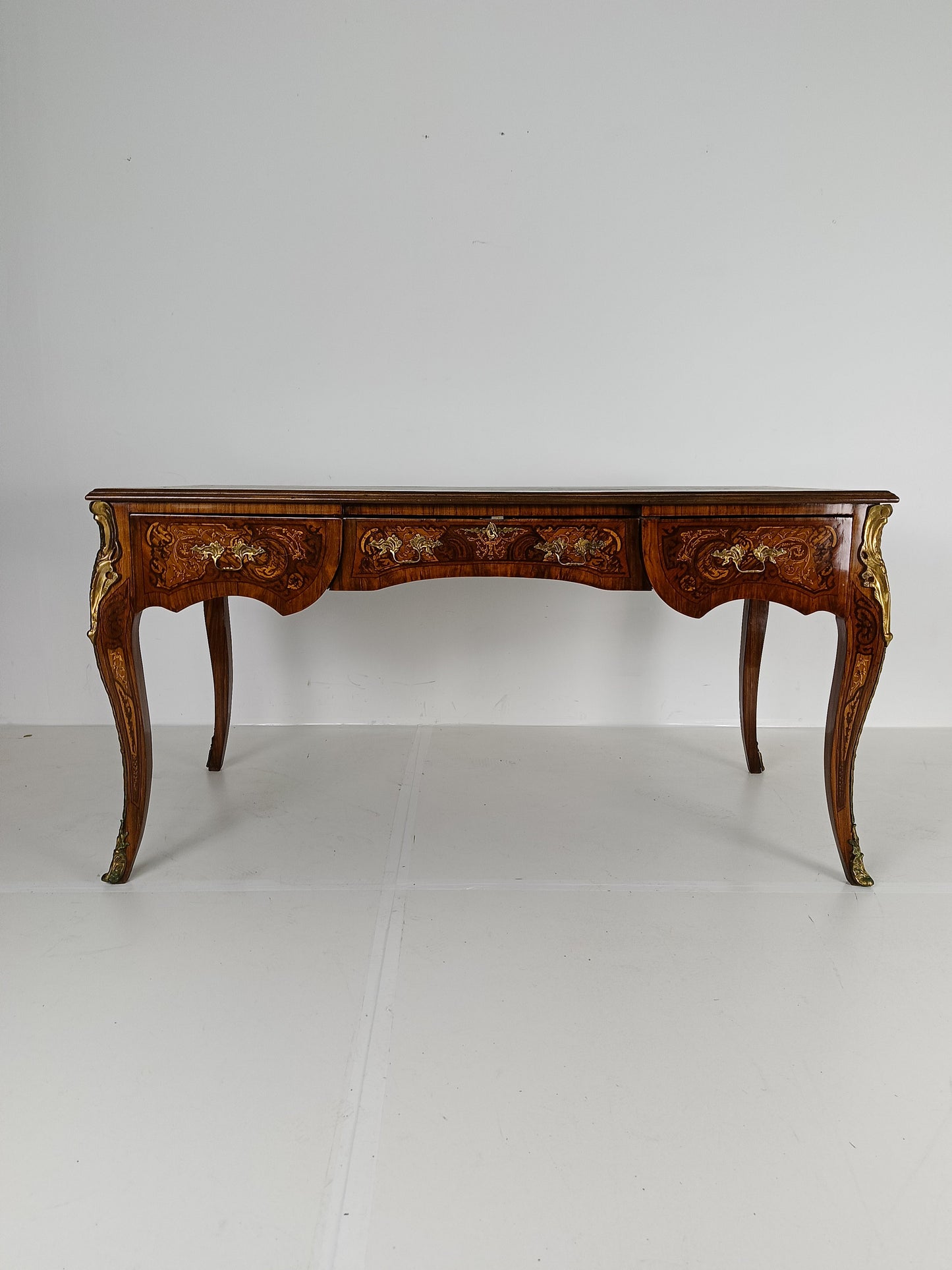Louis XV Double-Sided Mahogany And Rosewood Flat Desk Louis XV Double-Sided Mahogany And Rosewood Flat Desk