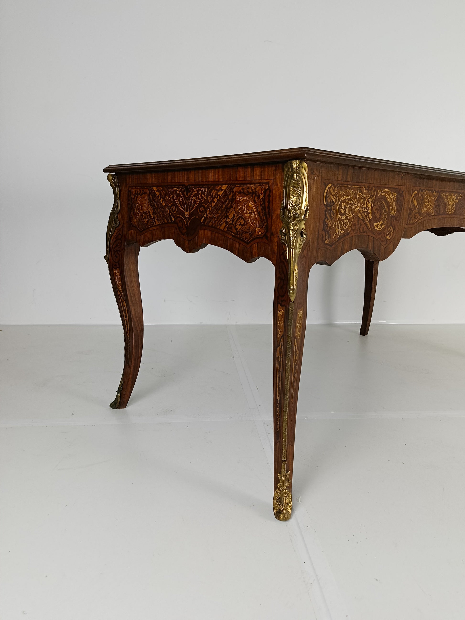 Louis XV Double-Sided Mahogany And Rosewood Flat Desk Louis XV Double-Sided Mahogany And Rosewood Flat Desk