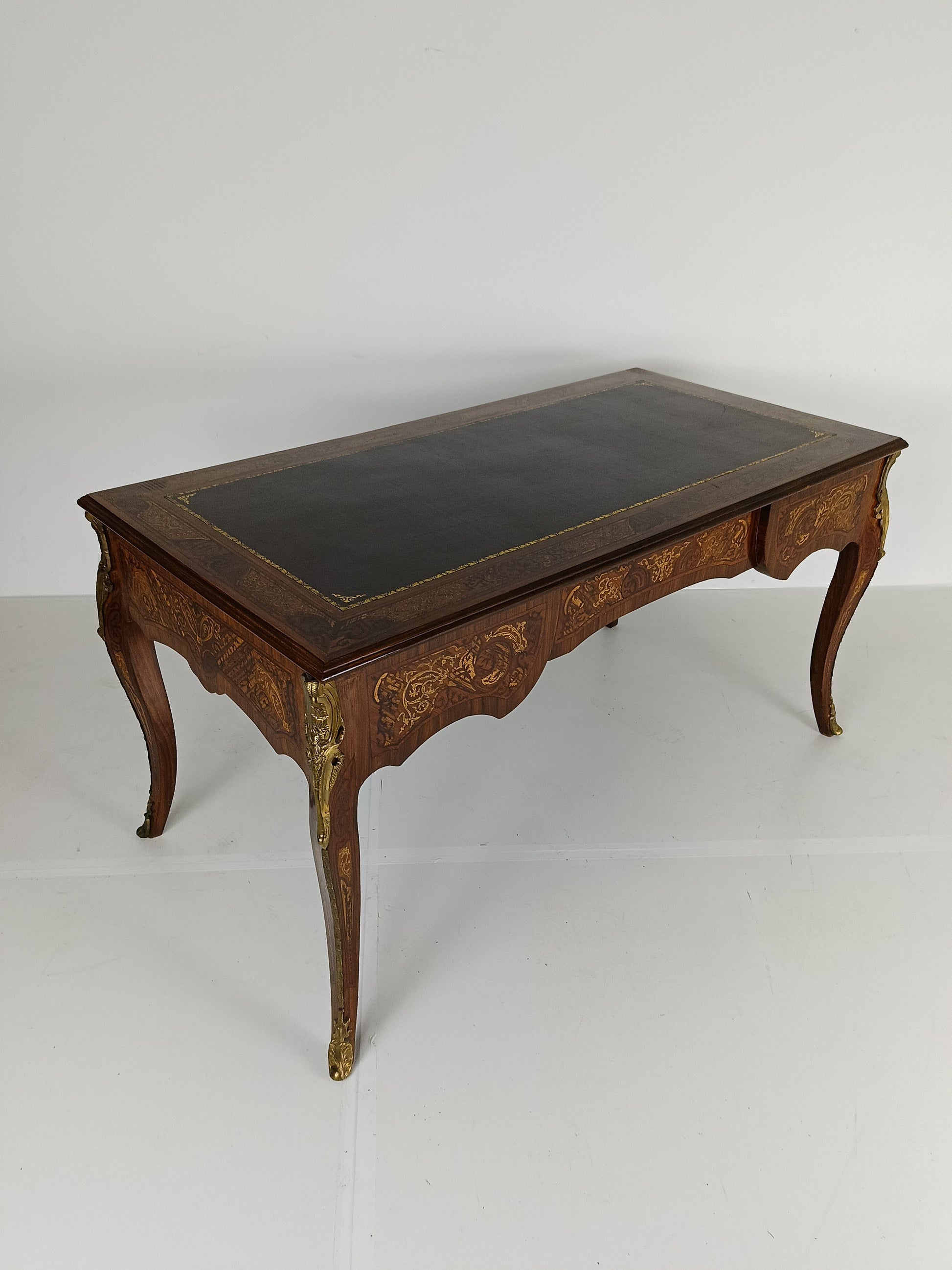 Louis XV Double-Sided Mahogany And Rosewood Flat Desk Louis XV Double-Sided Mahogany And Rosewood Flat Desk