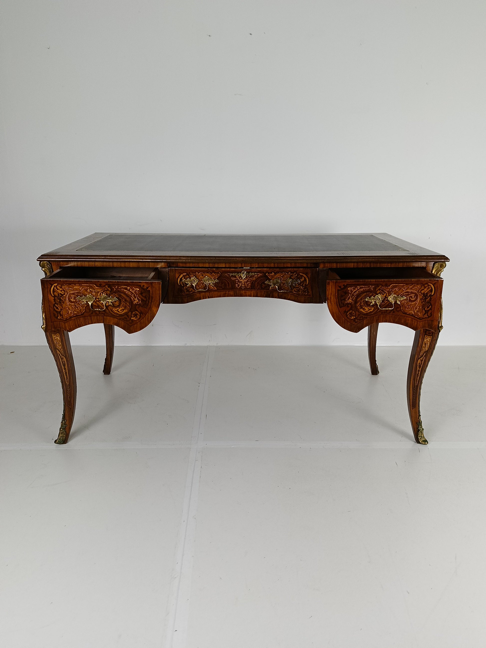 Louis XV Double-Sided Mahogany And Rosewood Flat Desk Louis XV Double-Sided Mahogany And Rosewood Flat Desk