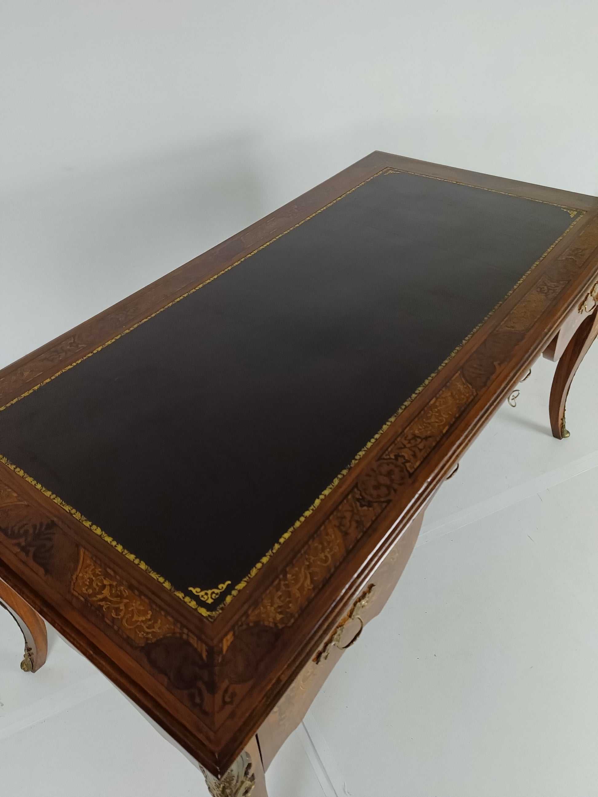 Louis XV Double-Sided Mahogany And Rosewood Flat Desk Louis XV Double-Sided Mahogany And Rosewood Flat Desk