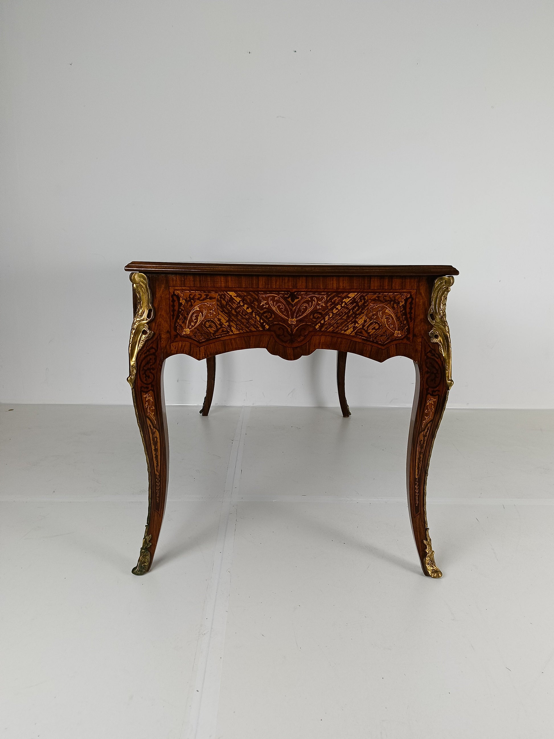 Louis XV Double-Sided Mahogany And Rosewood Flat Desk Louis XV Double-Sided Mahogany And Rosewood Flat Desk