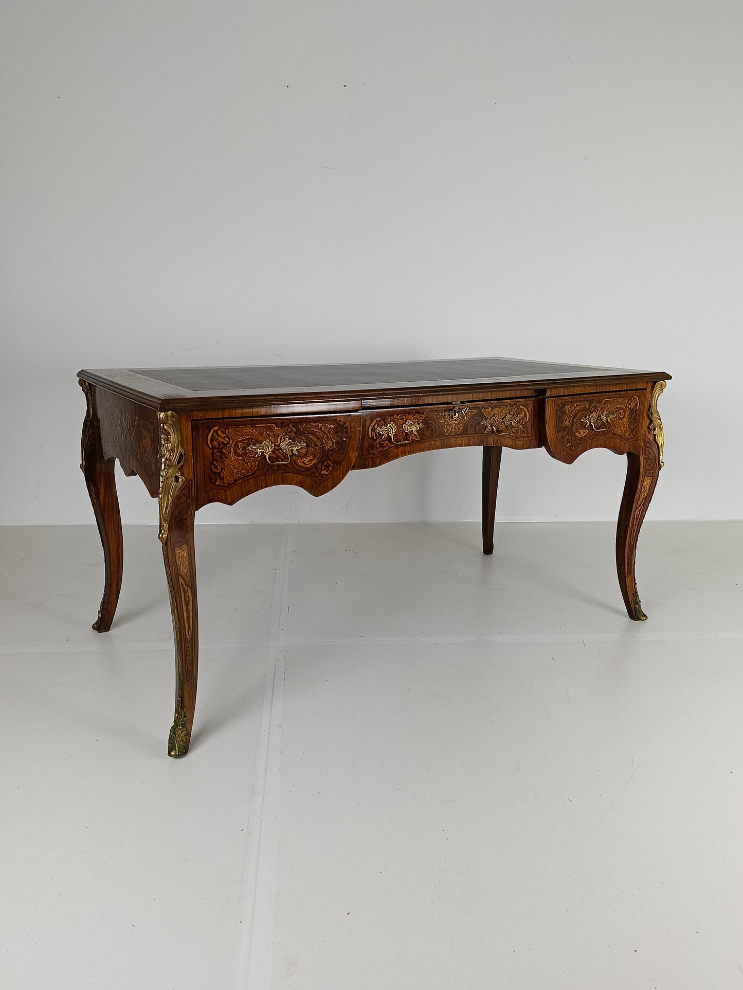 Louis XV Double-Sided Mahogany And Rosewood Flat Desk Louis XV Double-Sided Mahogany And Rosewood Flat Desk