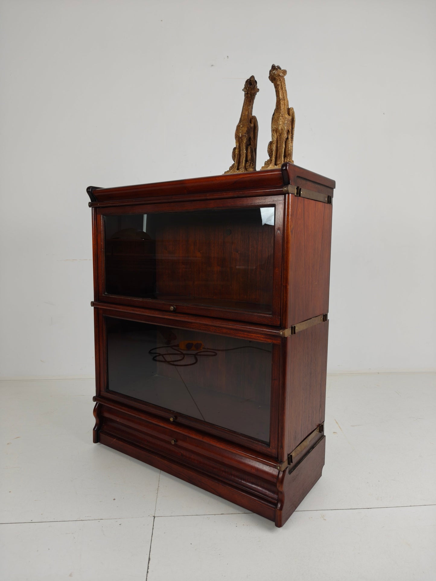 Mahogany Globe-Wernicke Modular Bookcase with Under-Drawers Mahogany Globe-Wernicke Modular Bookcase with Under-Drawers