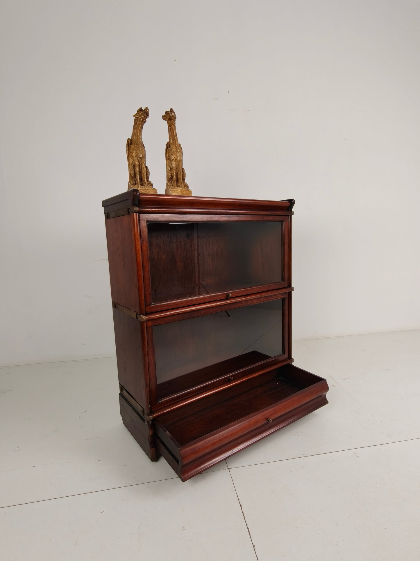 Mahogany Globe-Wernicke Modular Bookcase with Under-Drawers Mahogany Globe-Wernicke Modular Bookcase with Under-Drawers