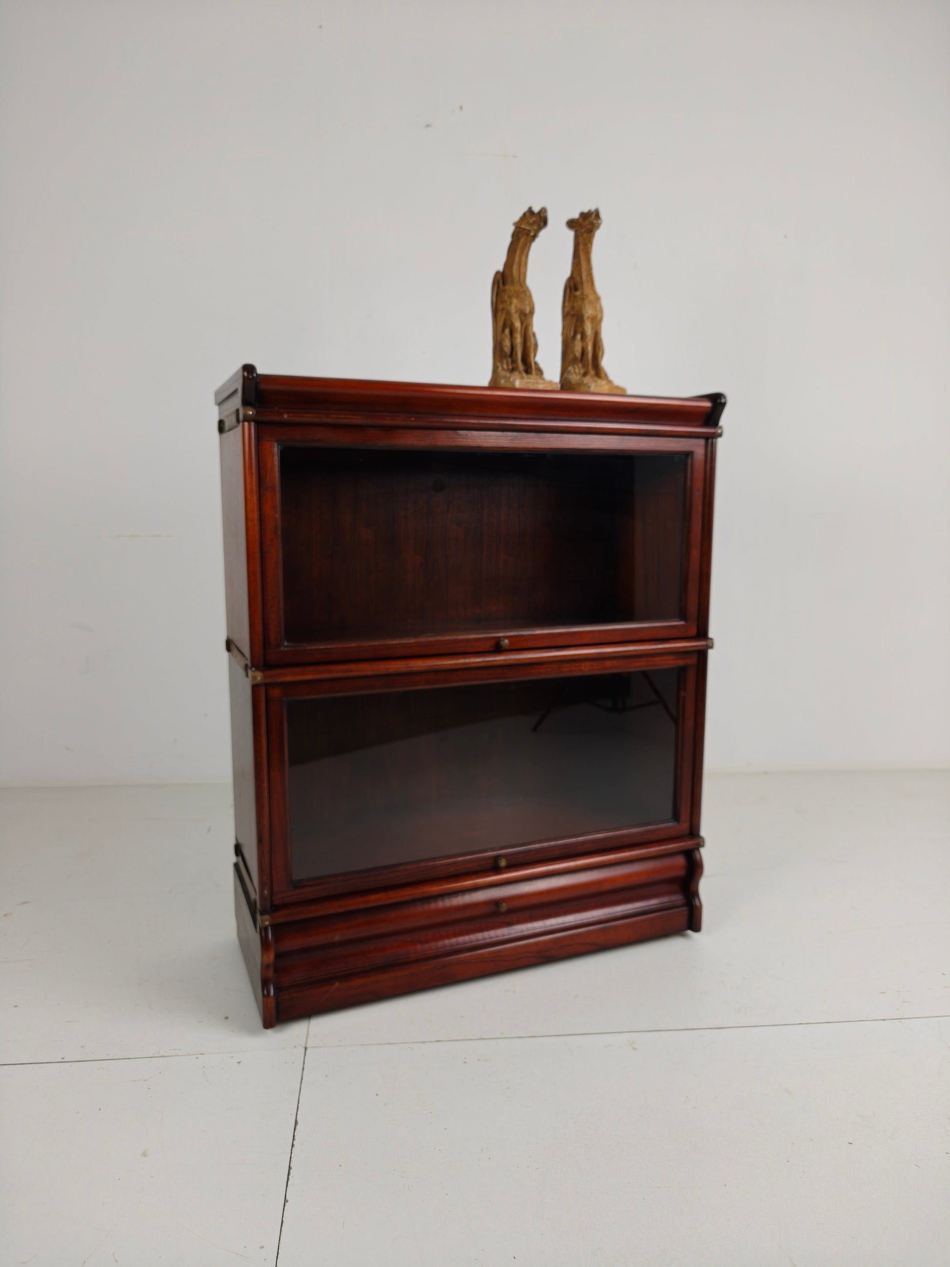 Mahogany Globe-Wernicke Modular Bookcase with Under-Drawers Mahogany Globe-Wernicke Modular Bookcase with Under-Drawers