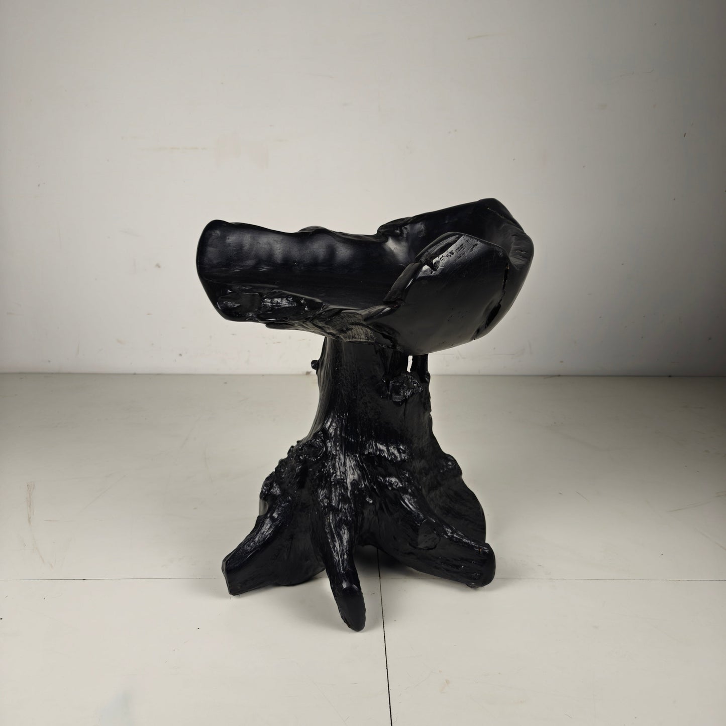 Mid-Century Black Tree Stump Chair Mid-Century Black Tree Stump Chair
