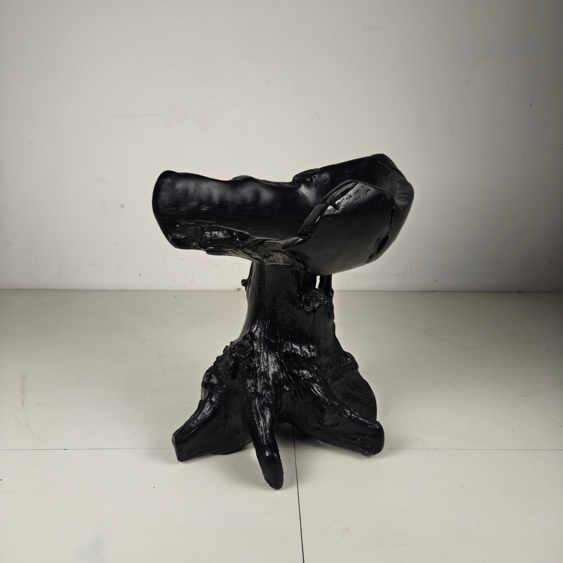Mid-Century Black Tree Stump Chair Mid-Century Black Tree Stump Chair