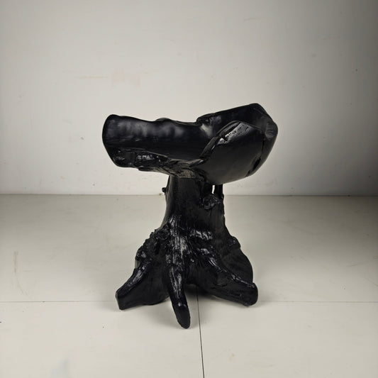 Mid-Century Black Tree Stump Chair Mid-Century Black Tree Stump Chair