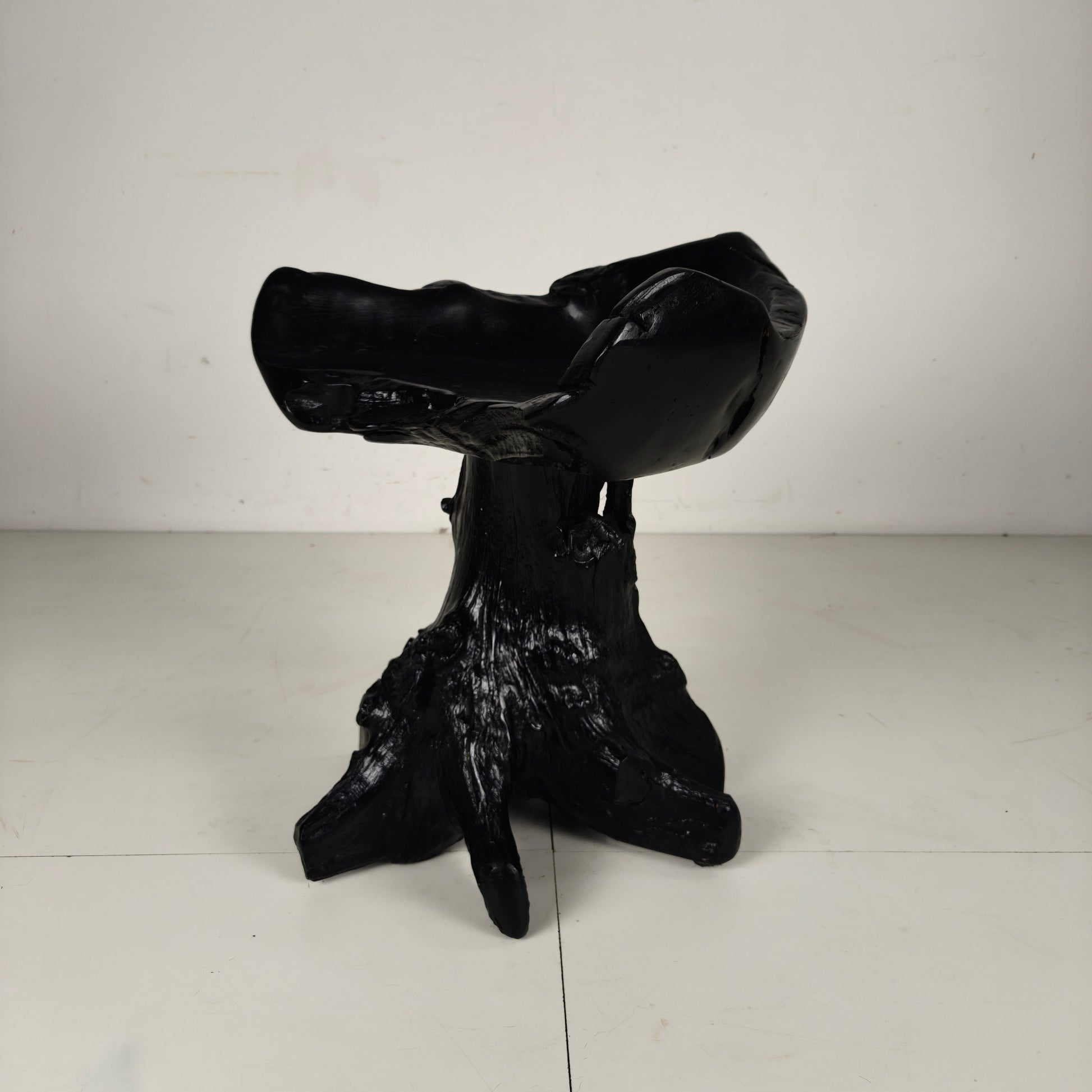 Mid-Century Black Tree Stump Chair Mid-Century Black Tree Stump Chair