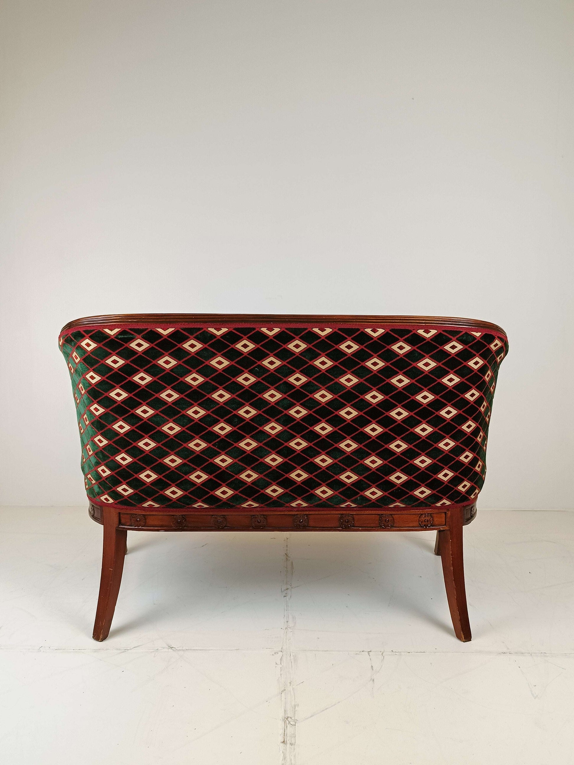 Neoclassical Lacquered Carved Swan Bench Neoclassical Lacquered Carved Swan Bench