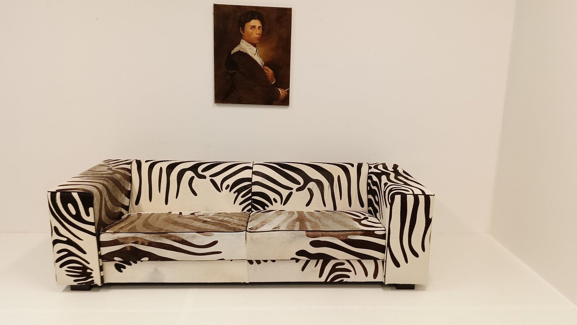 One Of A Kind Vintage Zebra Style Sofa One Of A Kind Vintage Zebra Style Sofa