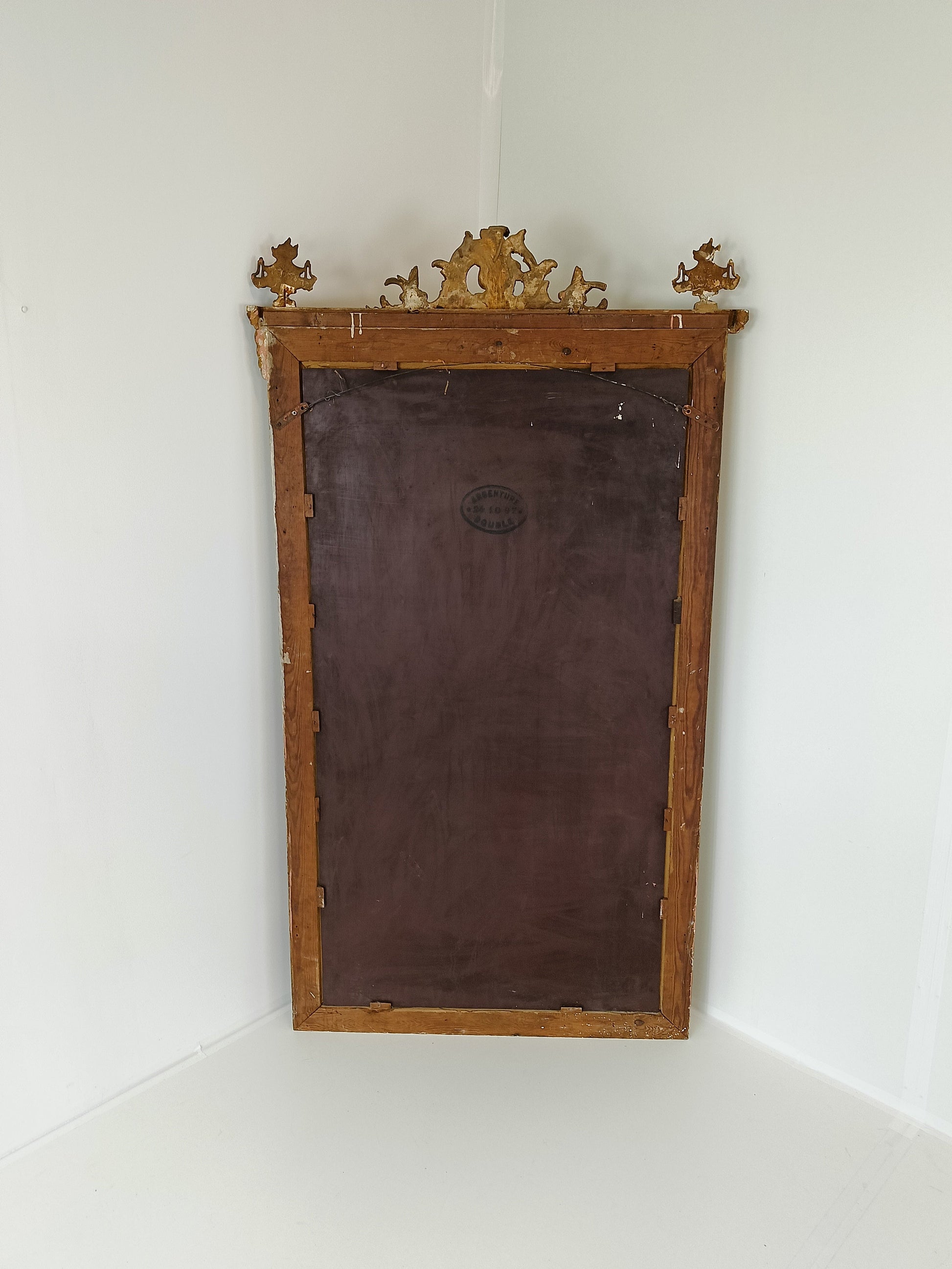 Original French Antique Golden Ornament Mirror Original French Antique Golden Ornament Mirror