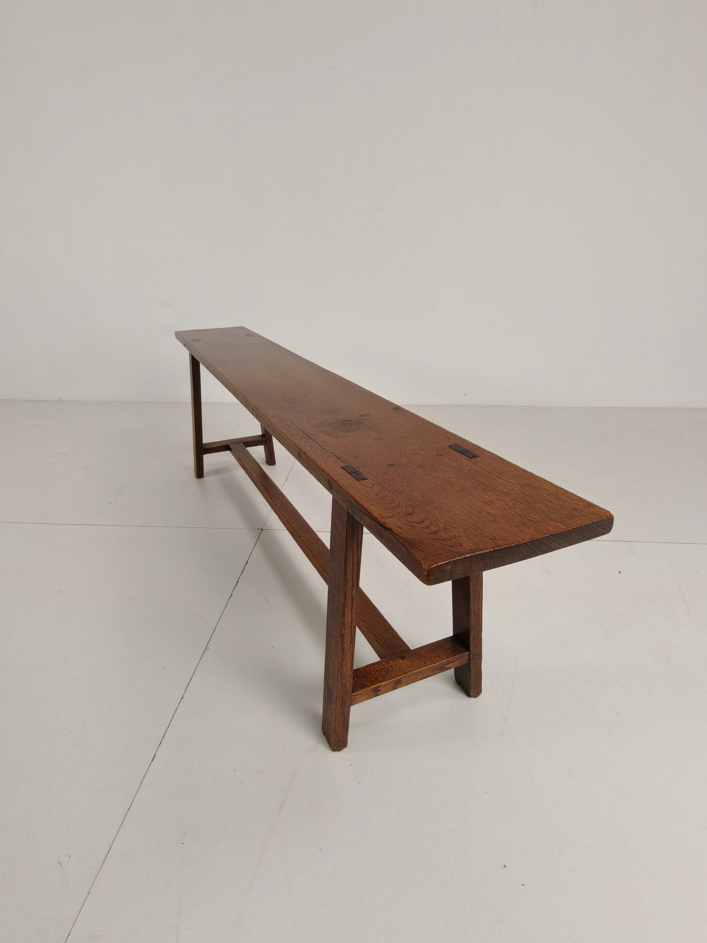 Pair of 19th Century French Rustic Benches – Solid Oak Pair of 19th Century French Rustic Benches – Solid Oak