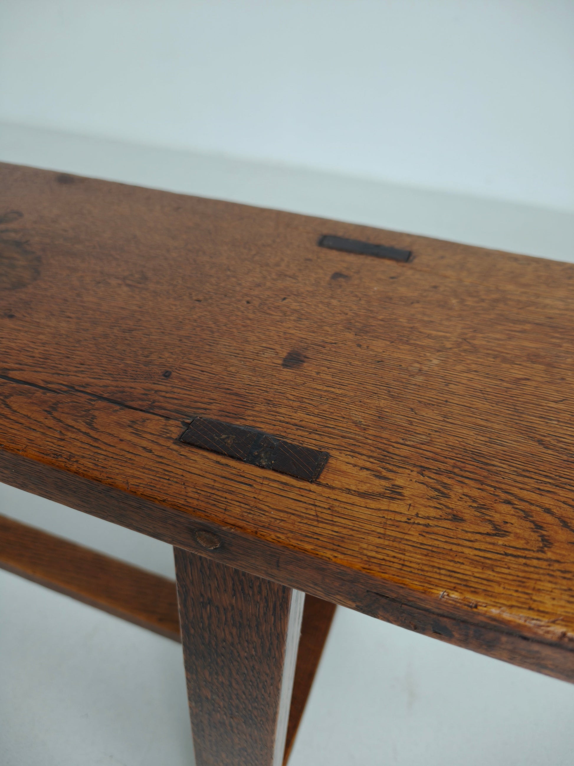 Pair of 19th Century French Rustic Benches – Solid Oak Pair of 19th Century French Rustic Benches – Solid Oak