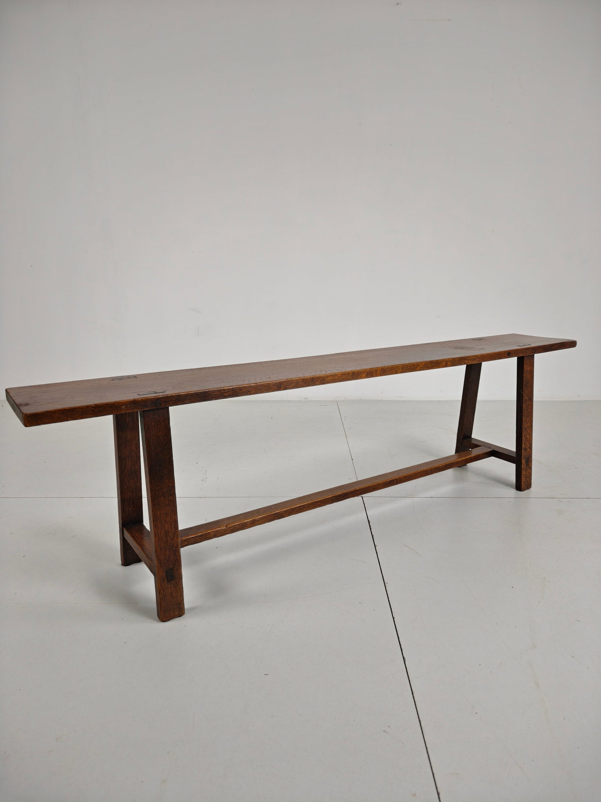 Pair of 19th Century French Rustic Benches – Solid Oak Pair of 19th Century French Rustic Benches – Solid Oak