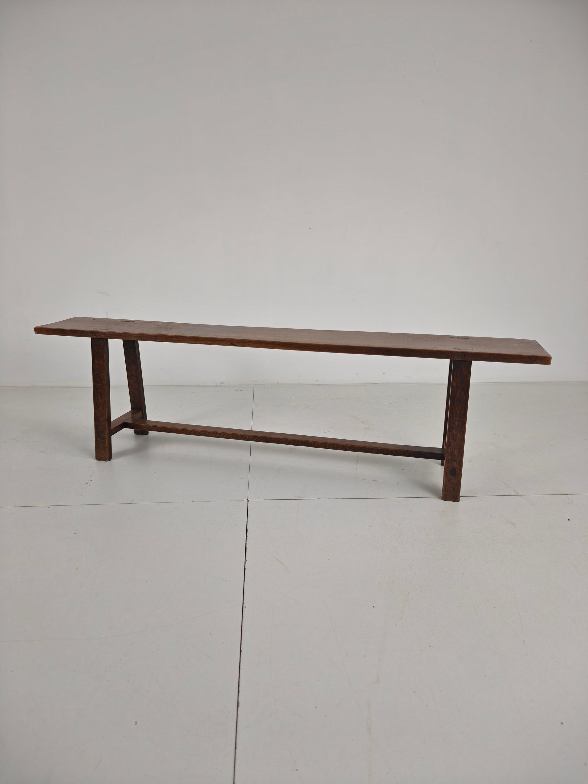 Pair of 19th Century French Rustic Benches – Solid Oak Pair of 19th Century French Rustic Benches – Solid Oak