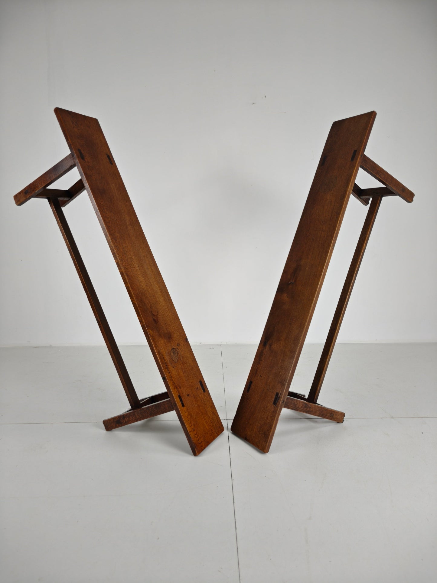 Pair of 19th Century French Rustic Benches – Solid Oak Pair of 19th Century French Rustic Benches – Solid Oak