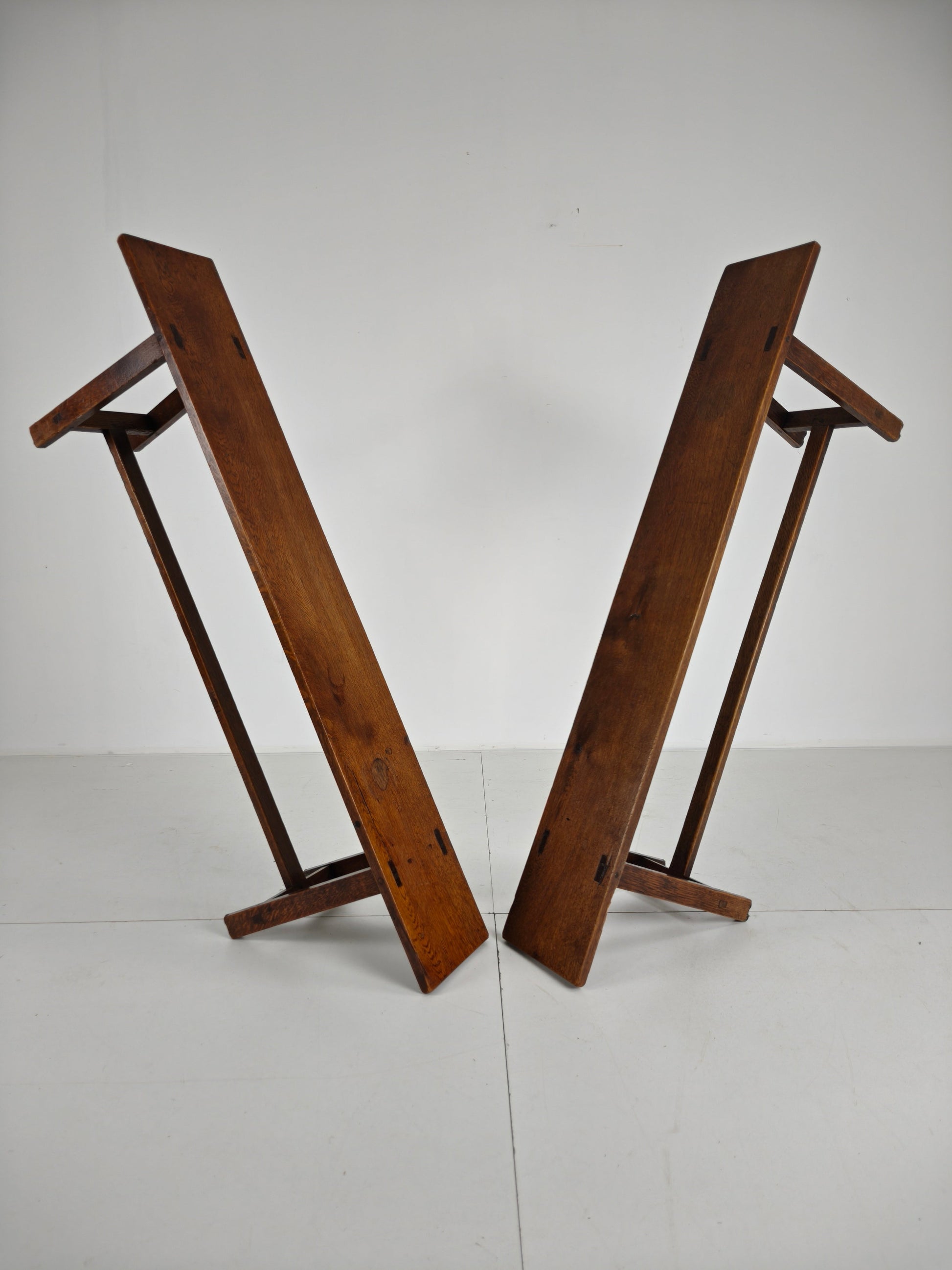 Pair of 19th Century French Rustic Benches – Solid Oak Pair of 19th Century French Rustic Benches – Solid Oak