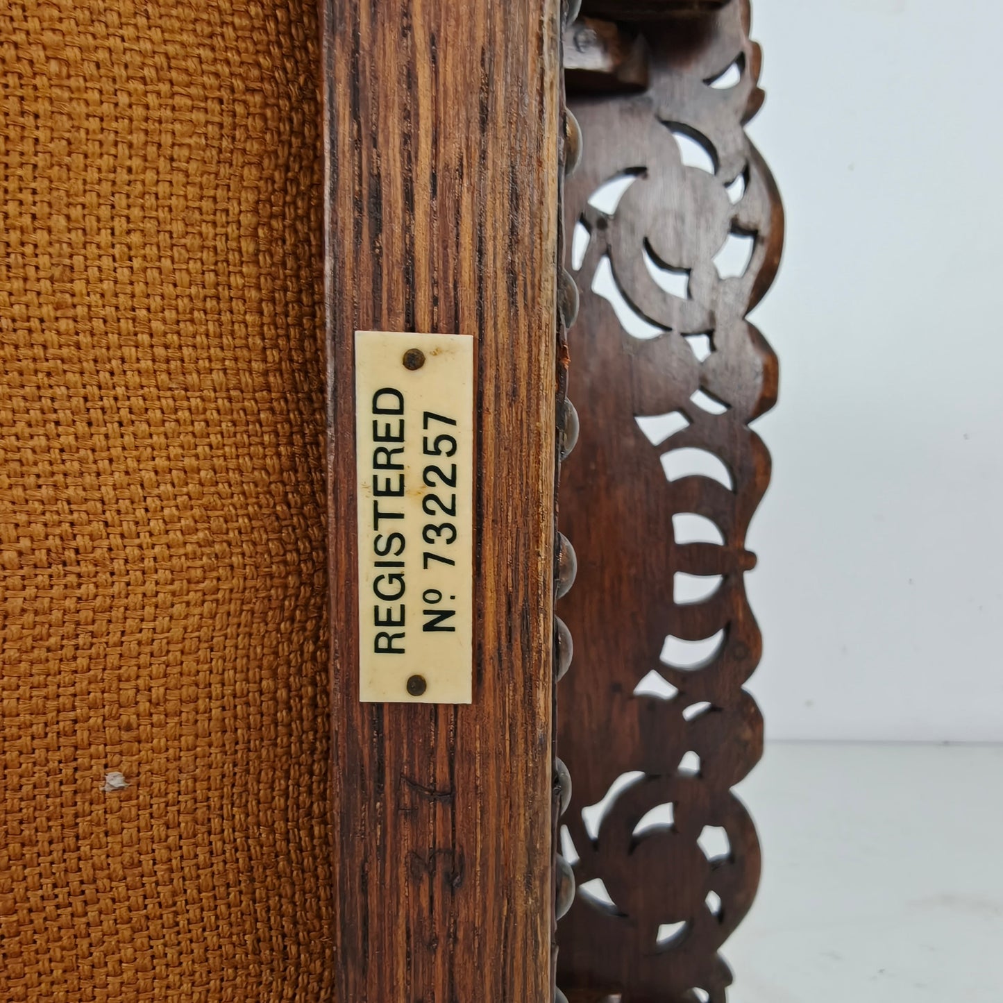 Pair of English Antique Jacobean Monk Armchairs / Tables by F. Parker & Sons Ltd Pair of English Antique Jacobean Monk Armchairs / Tables by F. Parker & Sons Ltd