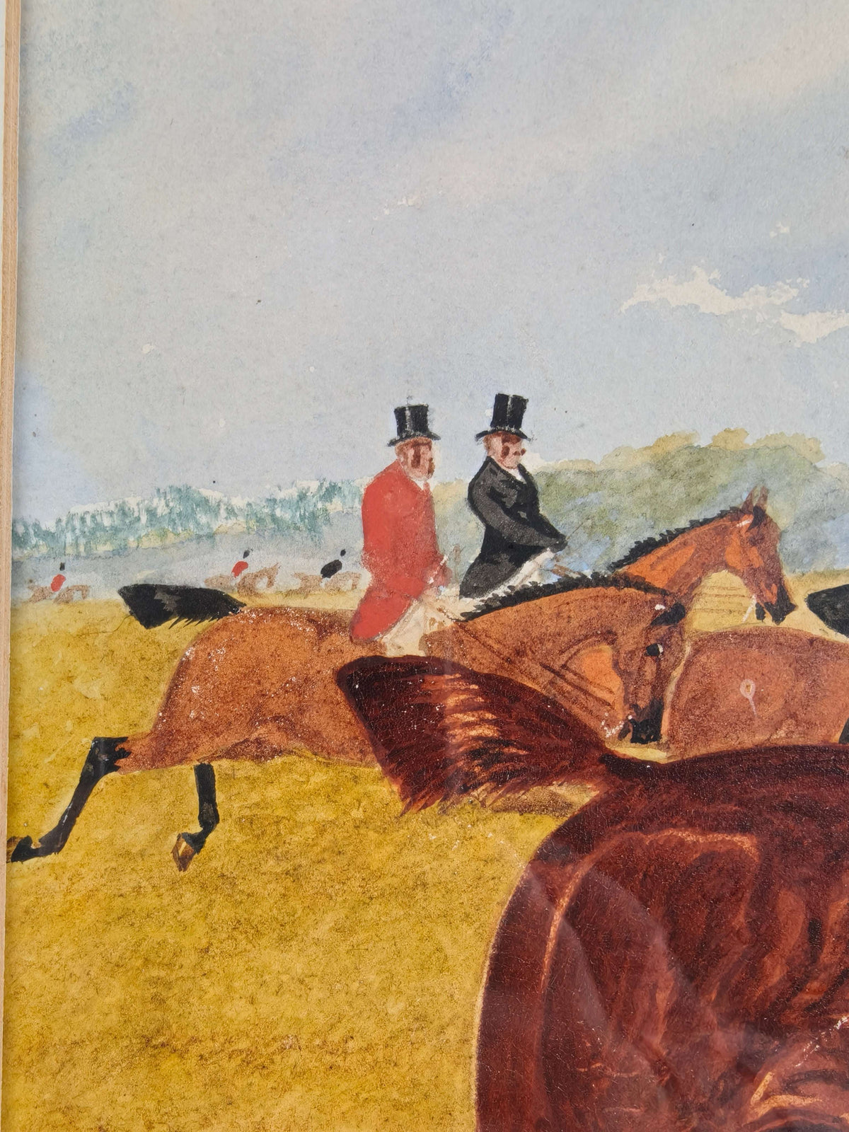 PAIR, SYLVESTER MARTIN HUNT SCENES, date 1883 PAIR, SYLVESTER MARTIN HUNT SCENES, date 1883