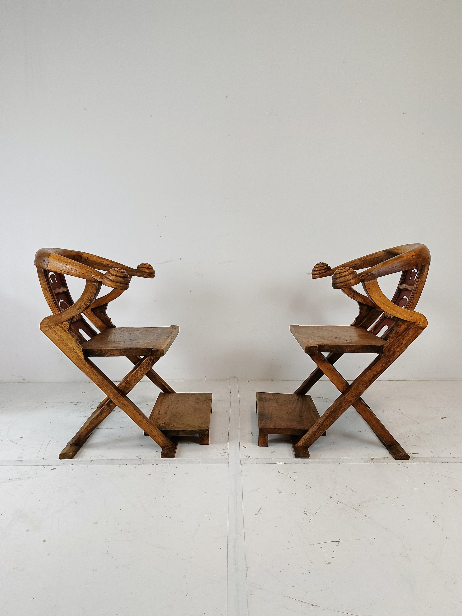 Rare Asian Throne Chairs Rare Asian Throne Chairs