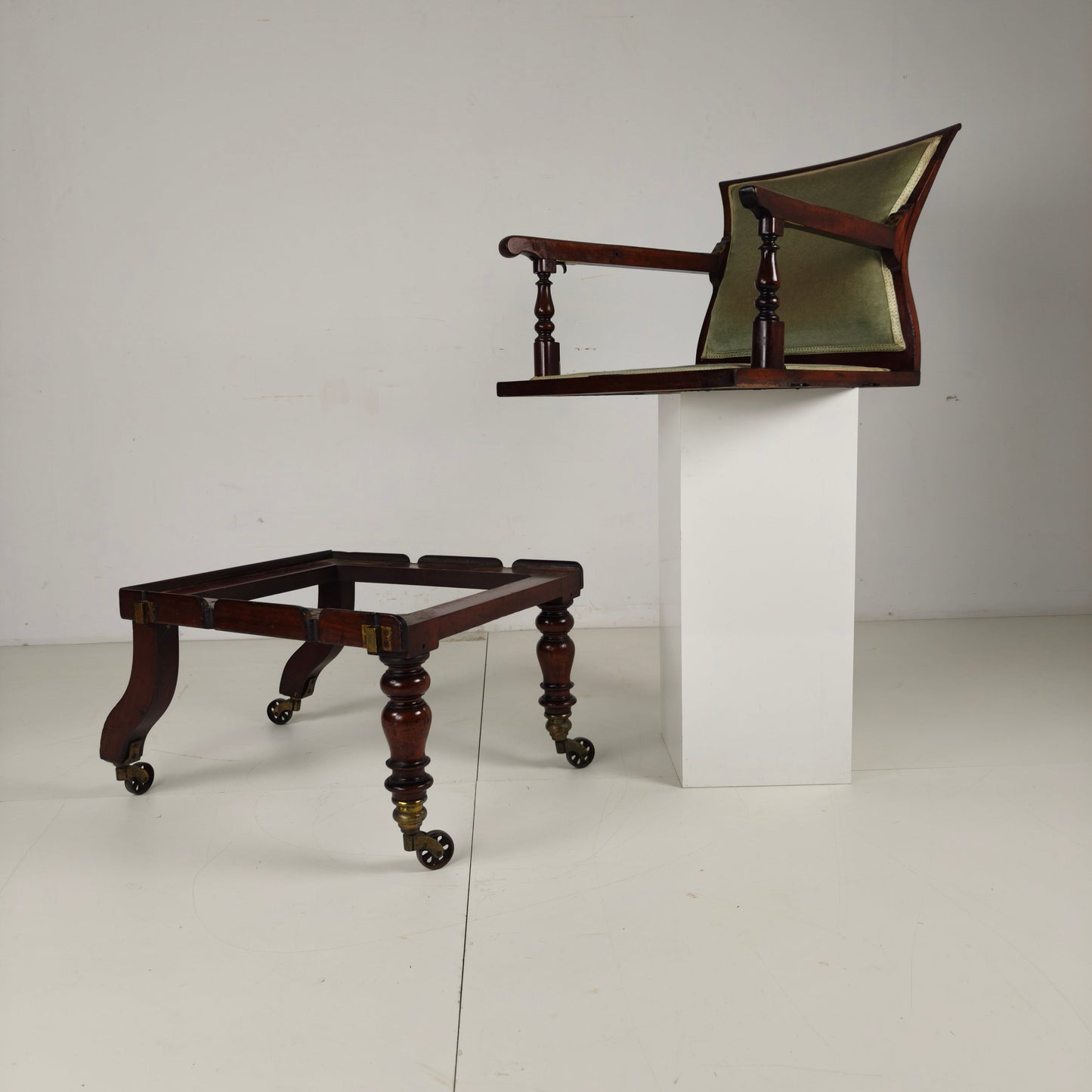 Rare Victorian Adjustable Armchair by J. Alderman, London Rare Victorian Adjustable Armchair by J. Alderman, London