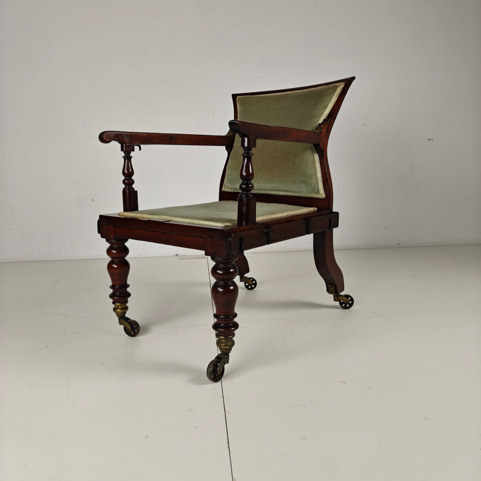 Rare Victorian Adjustable Armchair by J. Alderman, London Rare Victorian Adjustable Armchair by J. Alderman, London