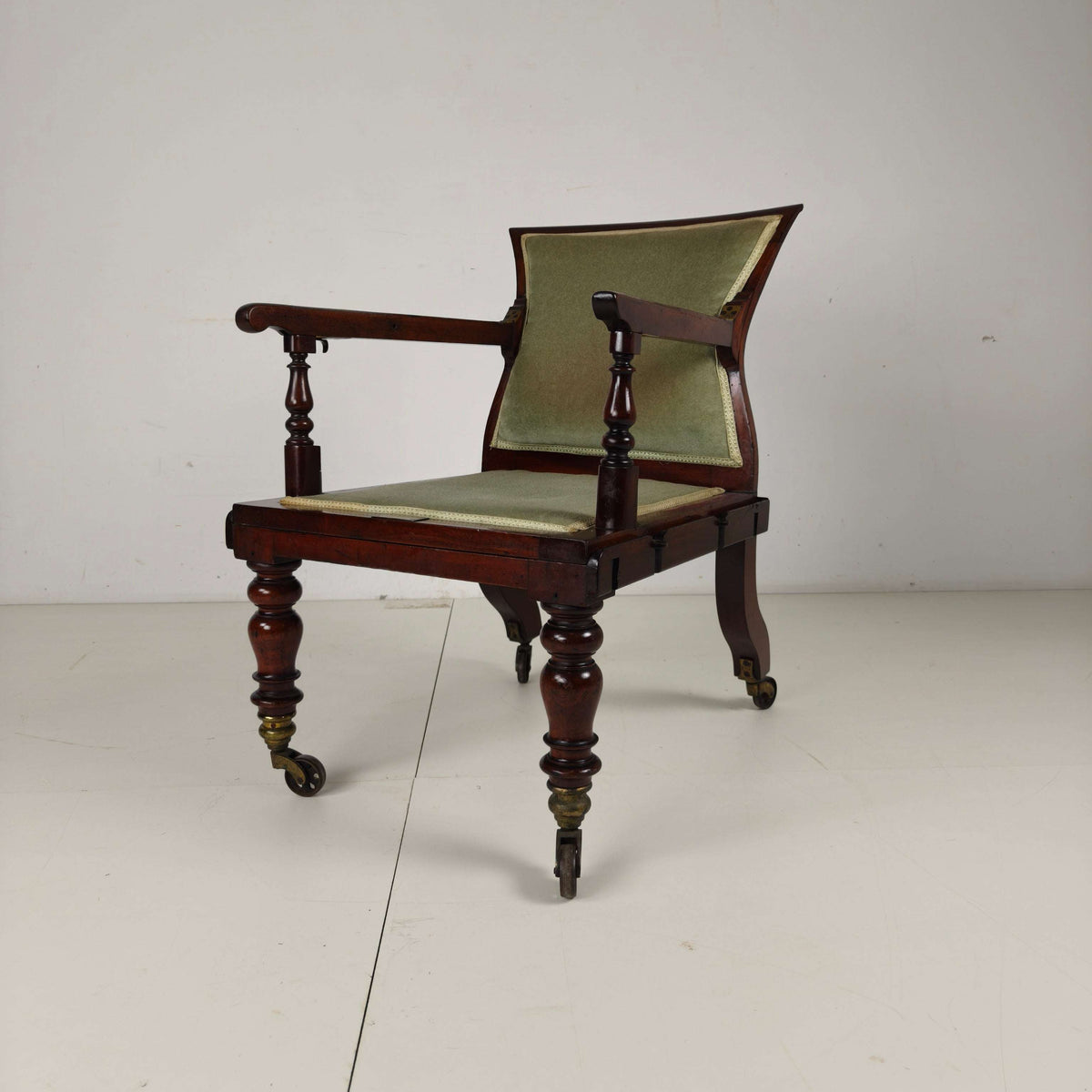 Rare Victorian Adjustable Armchair by J. Alderman, London Rare Victorian Adjustable Armchair by J. Alderman, London