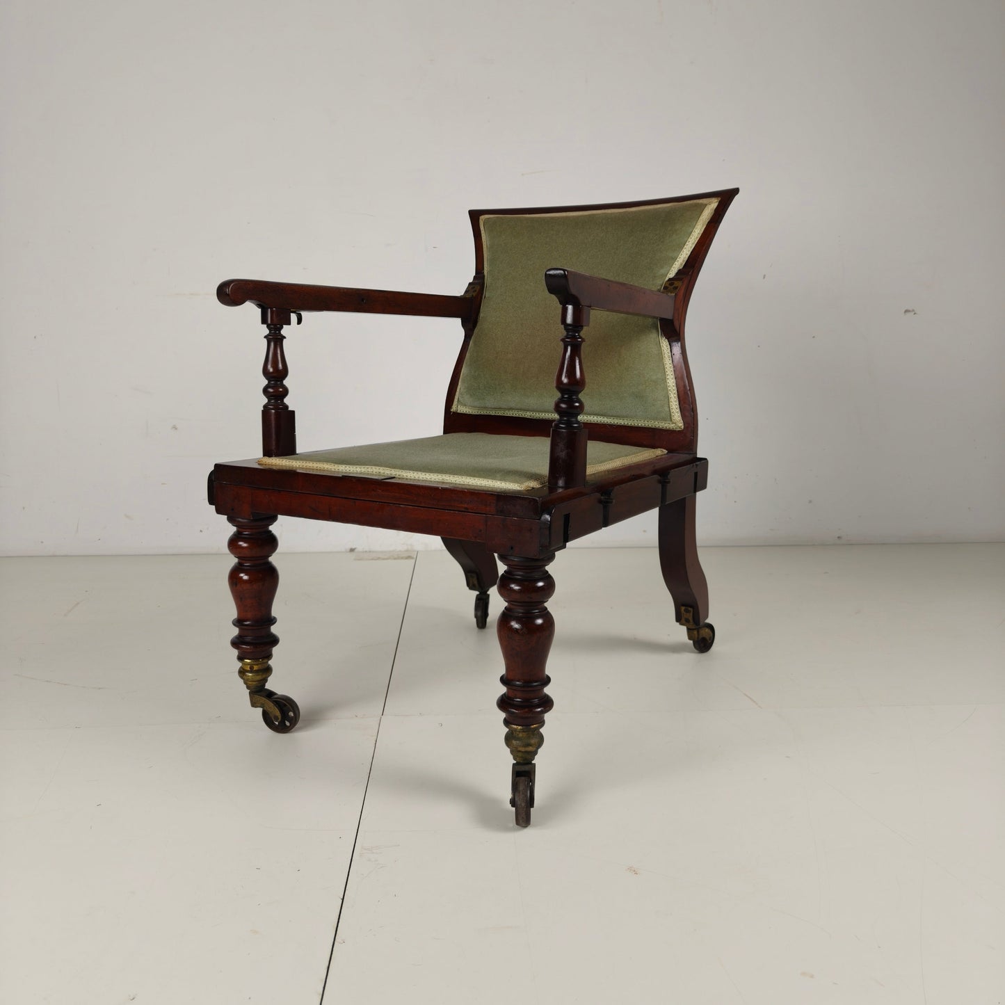 Rare Victorian Adjustable Armchair by J. Alderman, London Rare Victorian Adjustable Armchair by J. Alderman, London