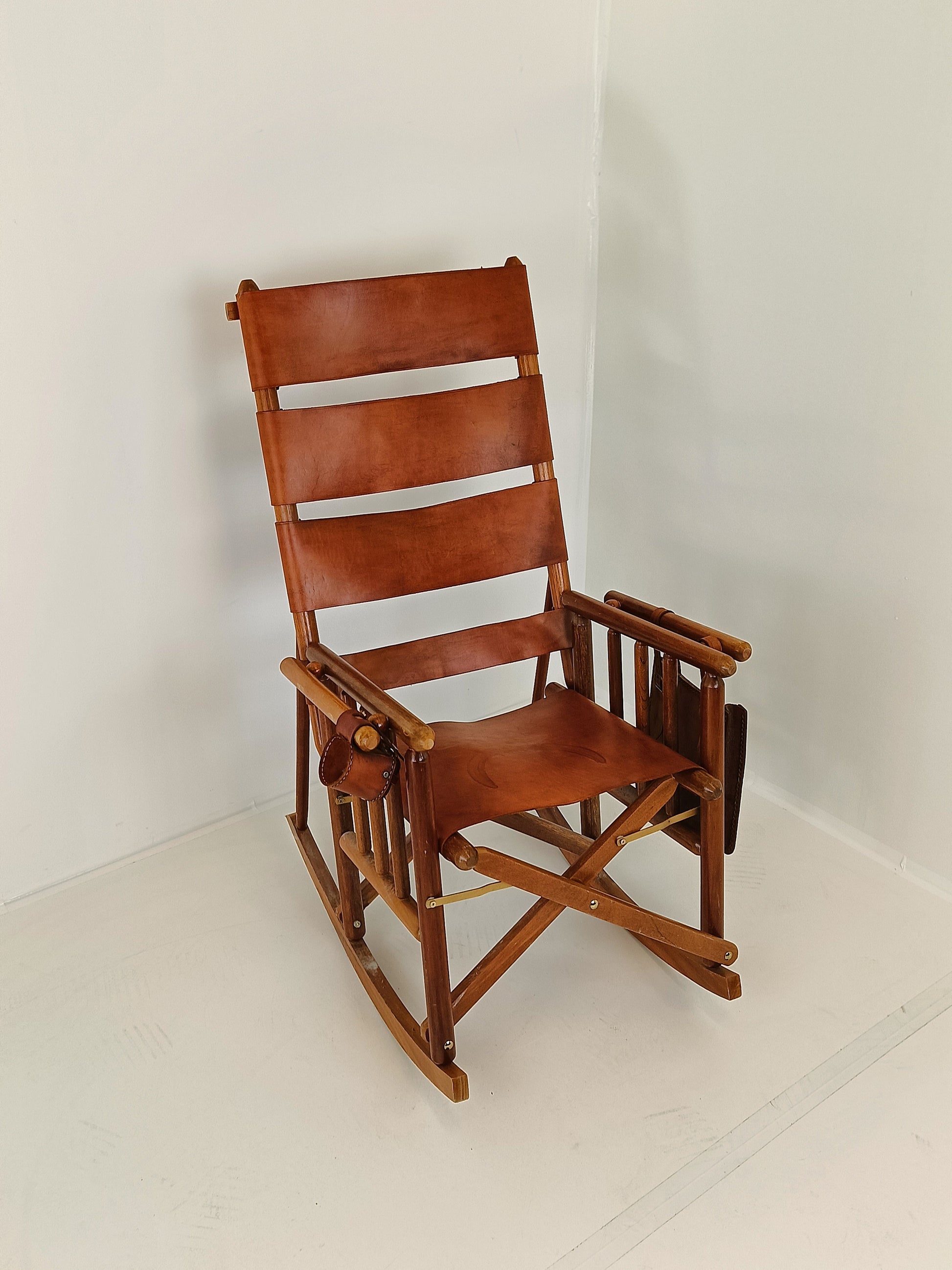 Safari Rocking Chair With Leather Safari Rocking Chair With Leather
