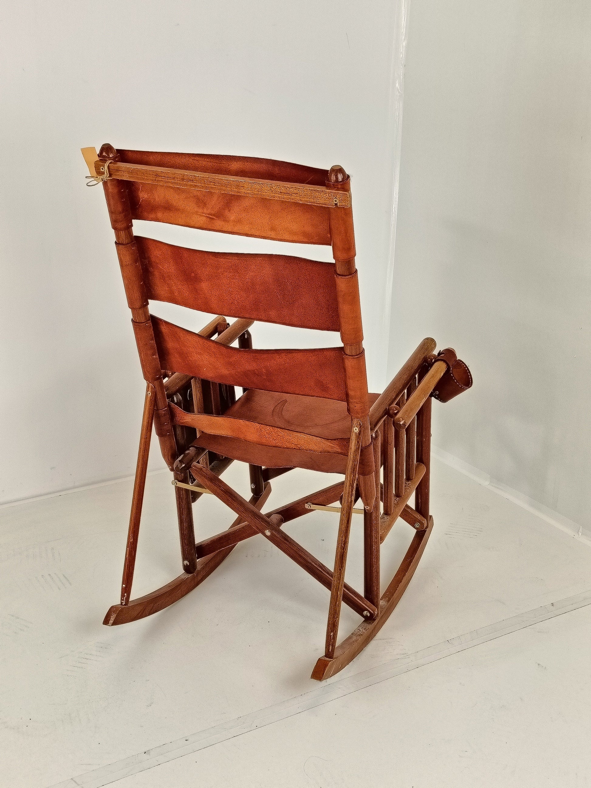 Safari Rocking Chair With Leather Safari Rocking Chair With Leather