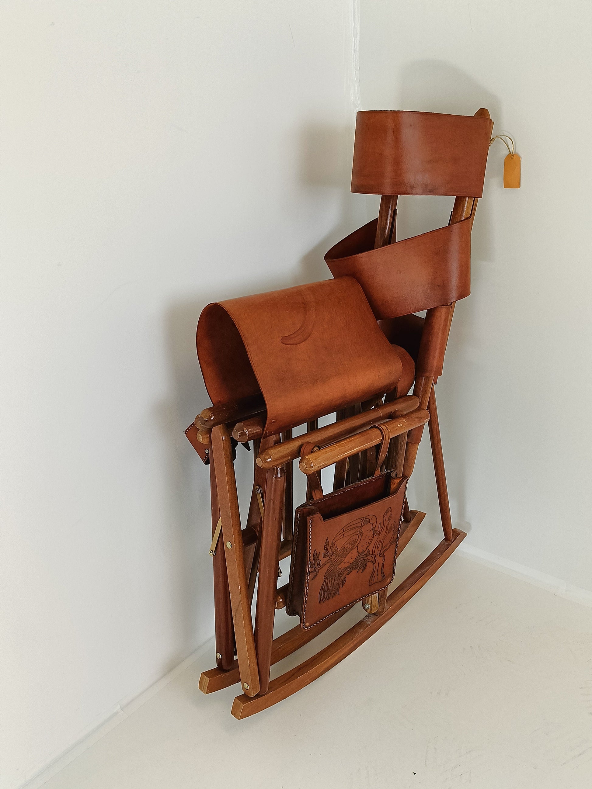 Safari Rocking Chair With Leather Safari Rocking Chair With Leather