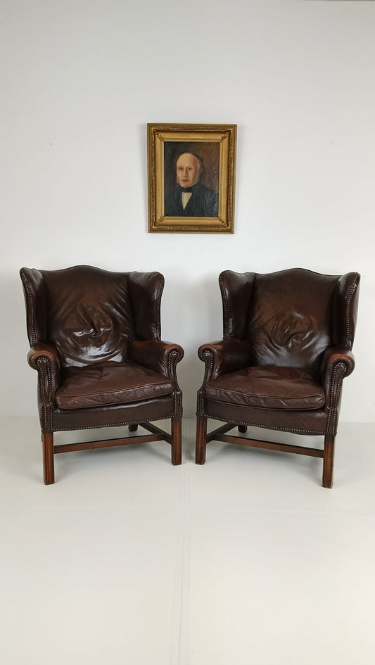 Set Of Bovine Leather Chairs Set Of Bovine Leather Chairs