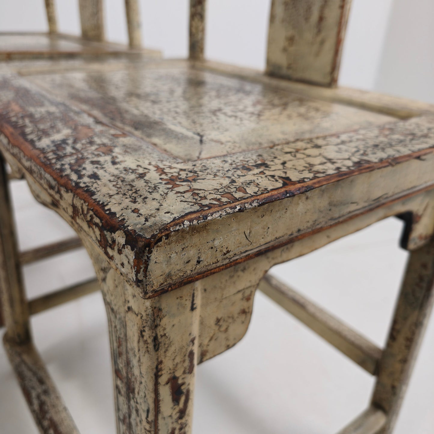 Set of Four 19th-Century Chinese Yoke-Back Chairs, circa 1890 Set of Four 19th-Century Chinese Yoke-Back Chairs, circa 1890